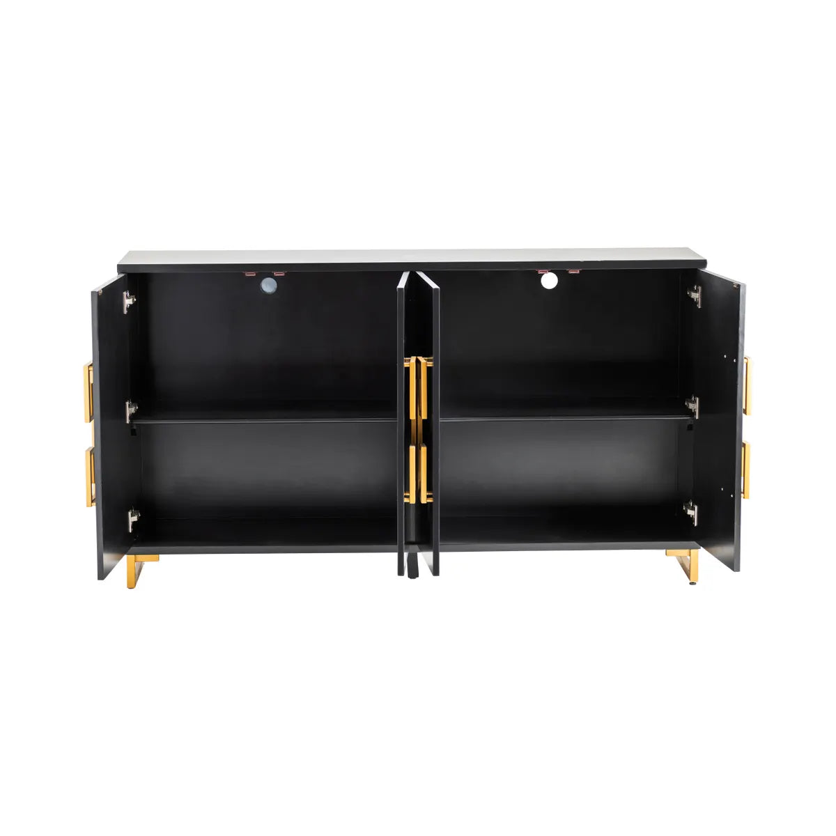 Crestview Collection Corinthian Modern Black Sideboard - Image 3
