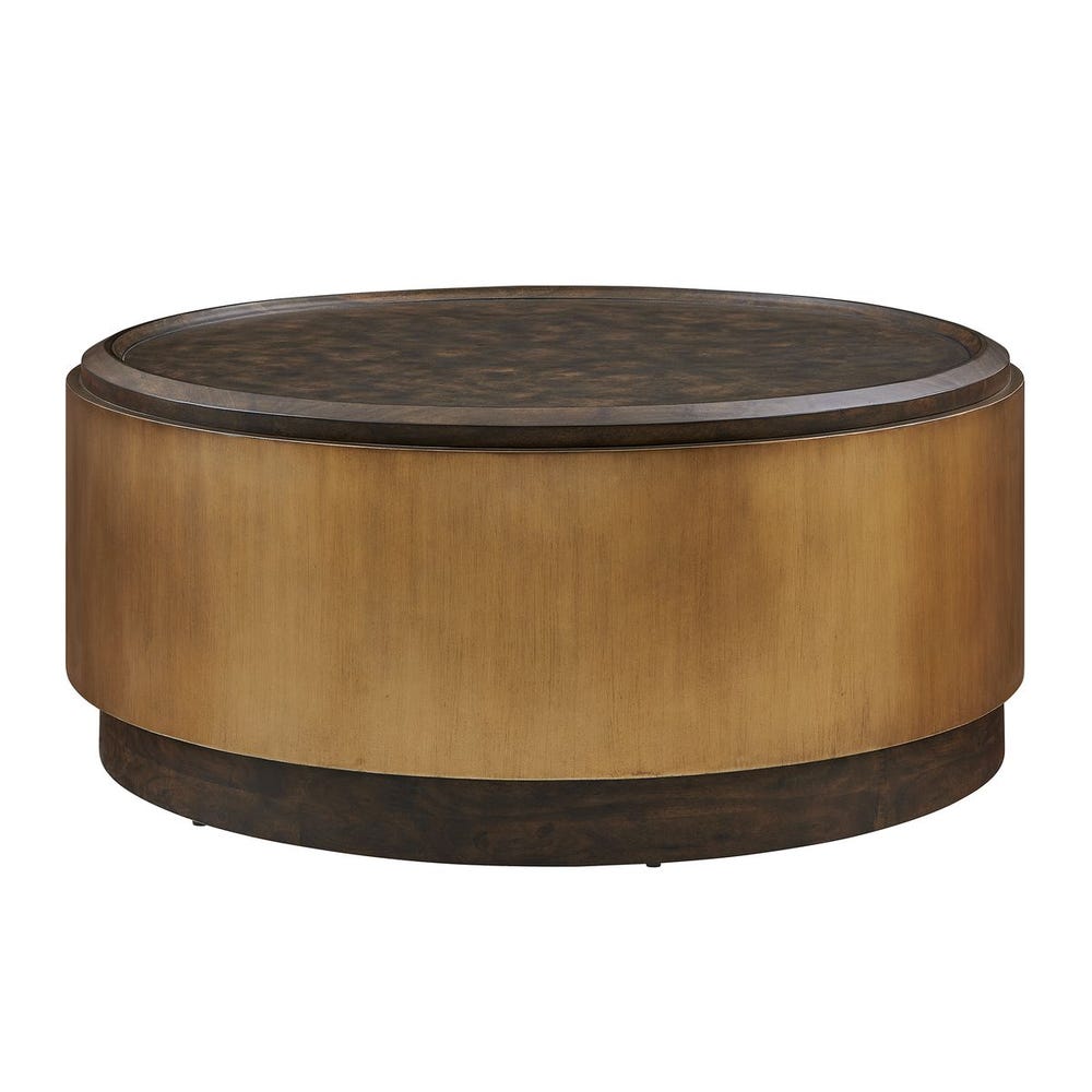 Uttermost Parrish Rich Mappa Burl Wood Coffee Table - Image 3