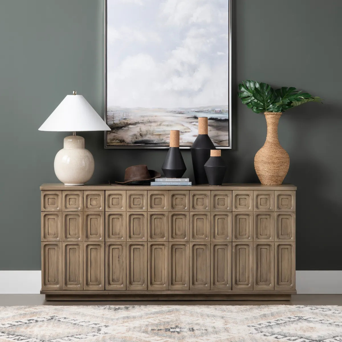 Crestview Collection Kinsley 4- Door Sideboard - Image 1