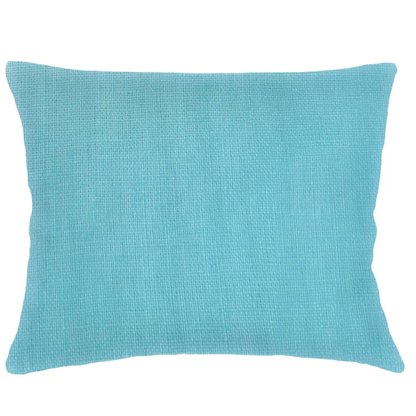 Anaya Home So Soft Linen Caribbean Blue Dutch Euro Pillow 28×36 With Down Insert