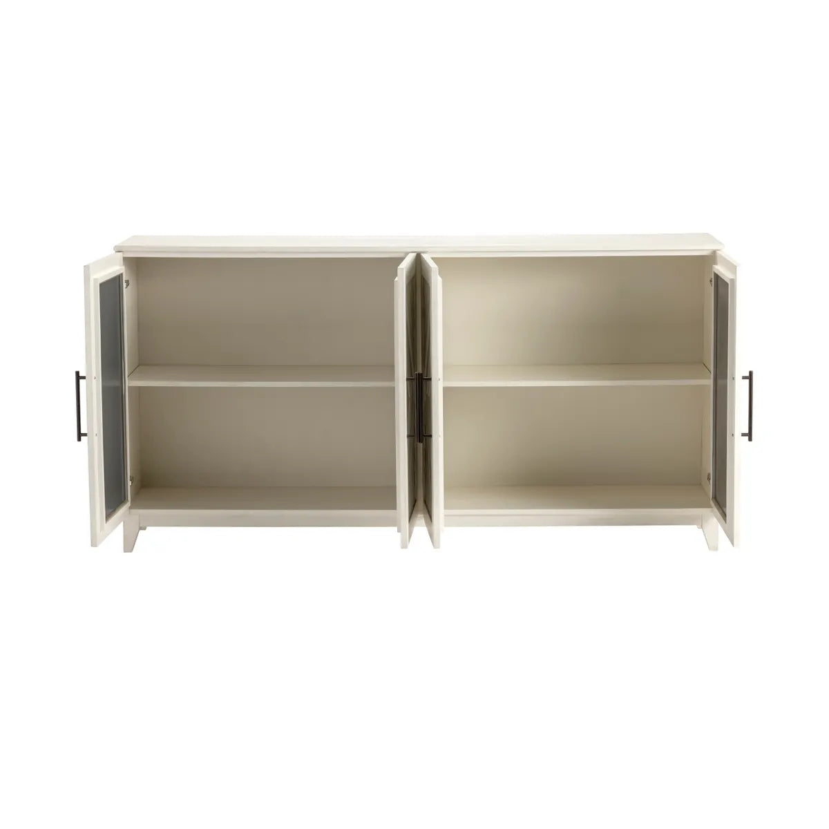 Crestview Collection Phoebe White Acacia Wood Sideboard - Image 3