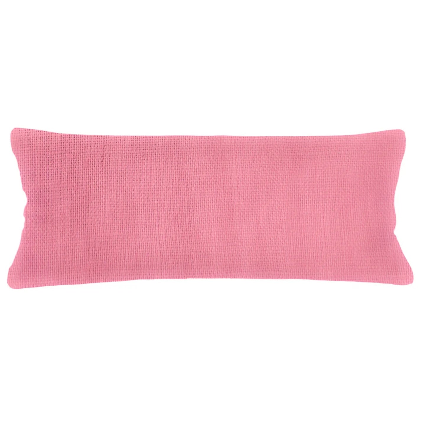Anaya Home So Soft Linen Rogue Pink Lumbar Pillow 14x40 With Down Insert - Image 1