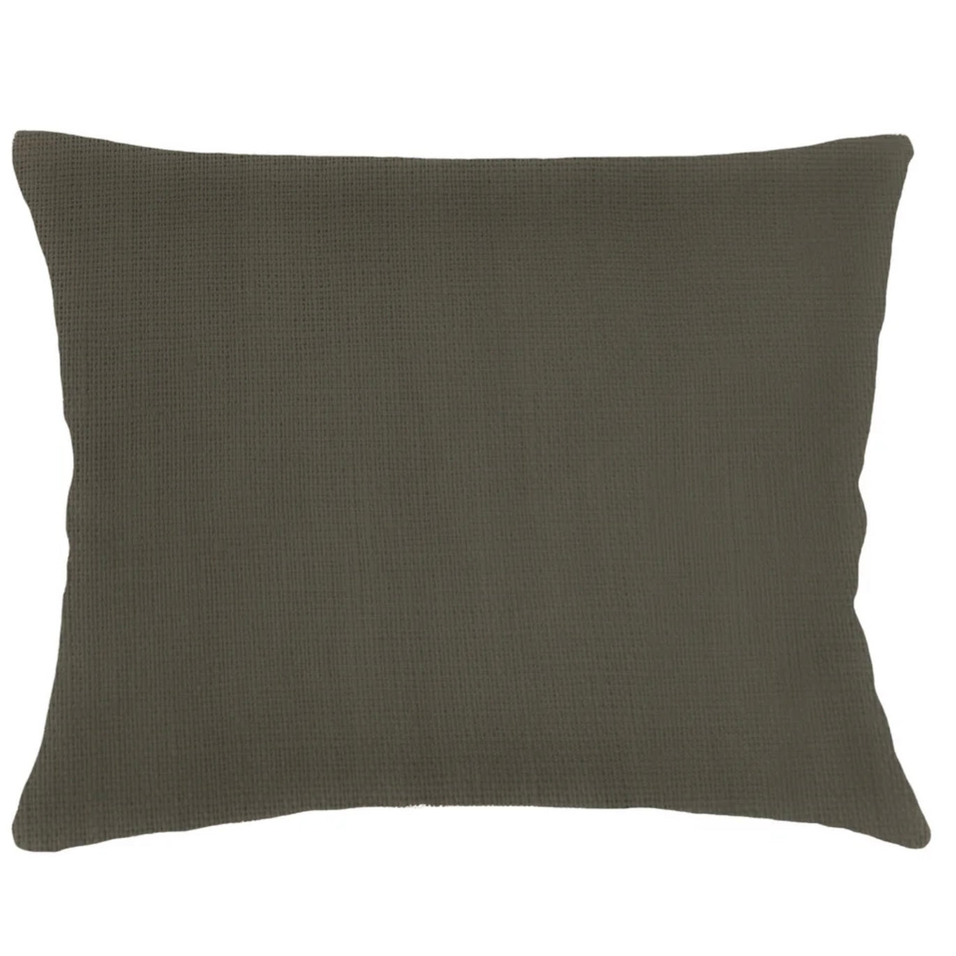 Anaya Home So Soft Linen Hunter Green Lumbar Pillow 14x20 With Down Insert - Image 1
