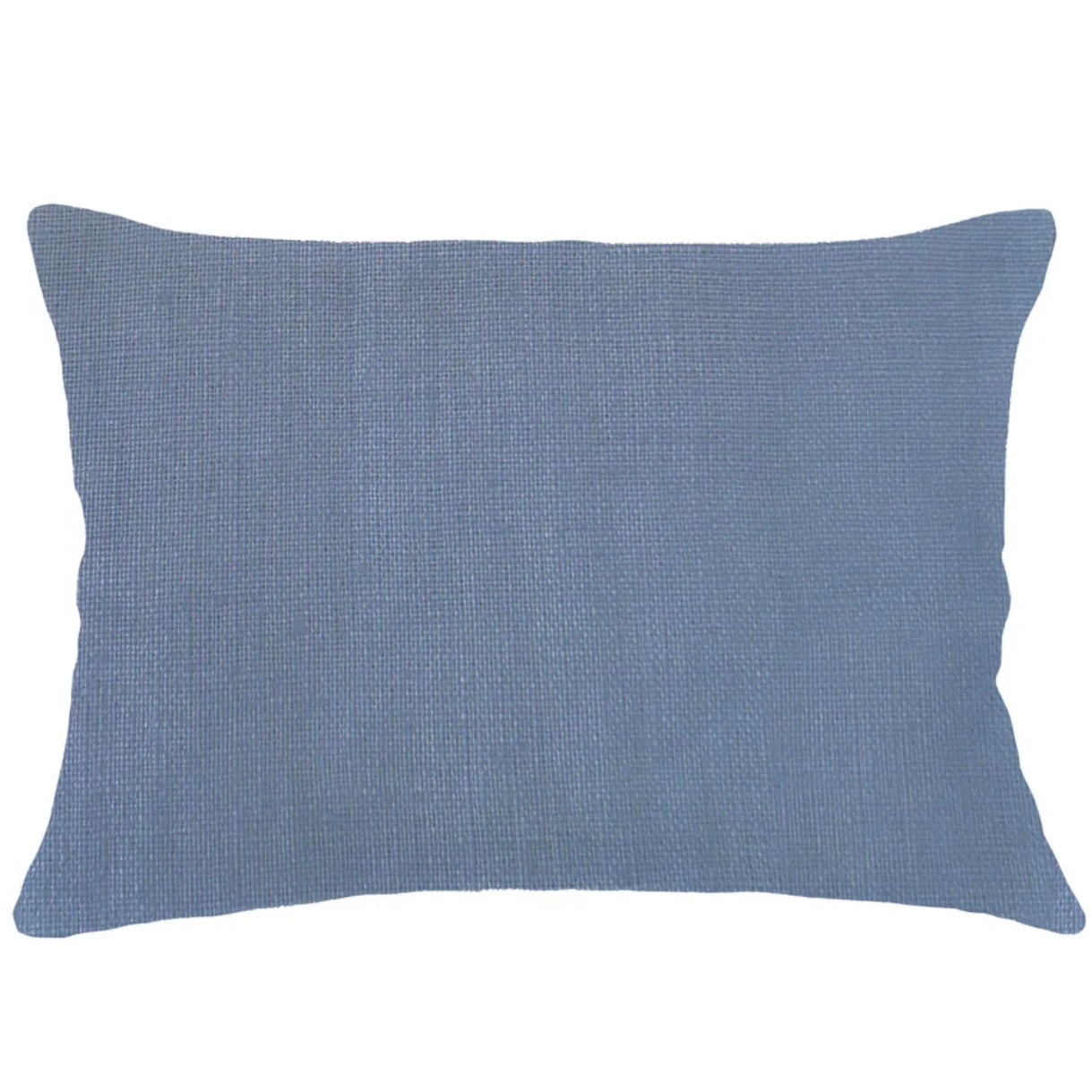 Anaya Home So Soft Linen Cape Blue Dutch Euro Pillow 28x36 With Down Insert - Image 1