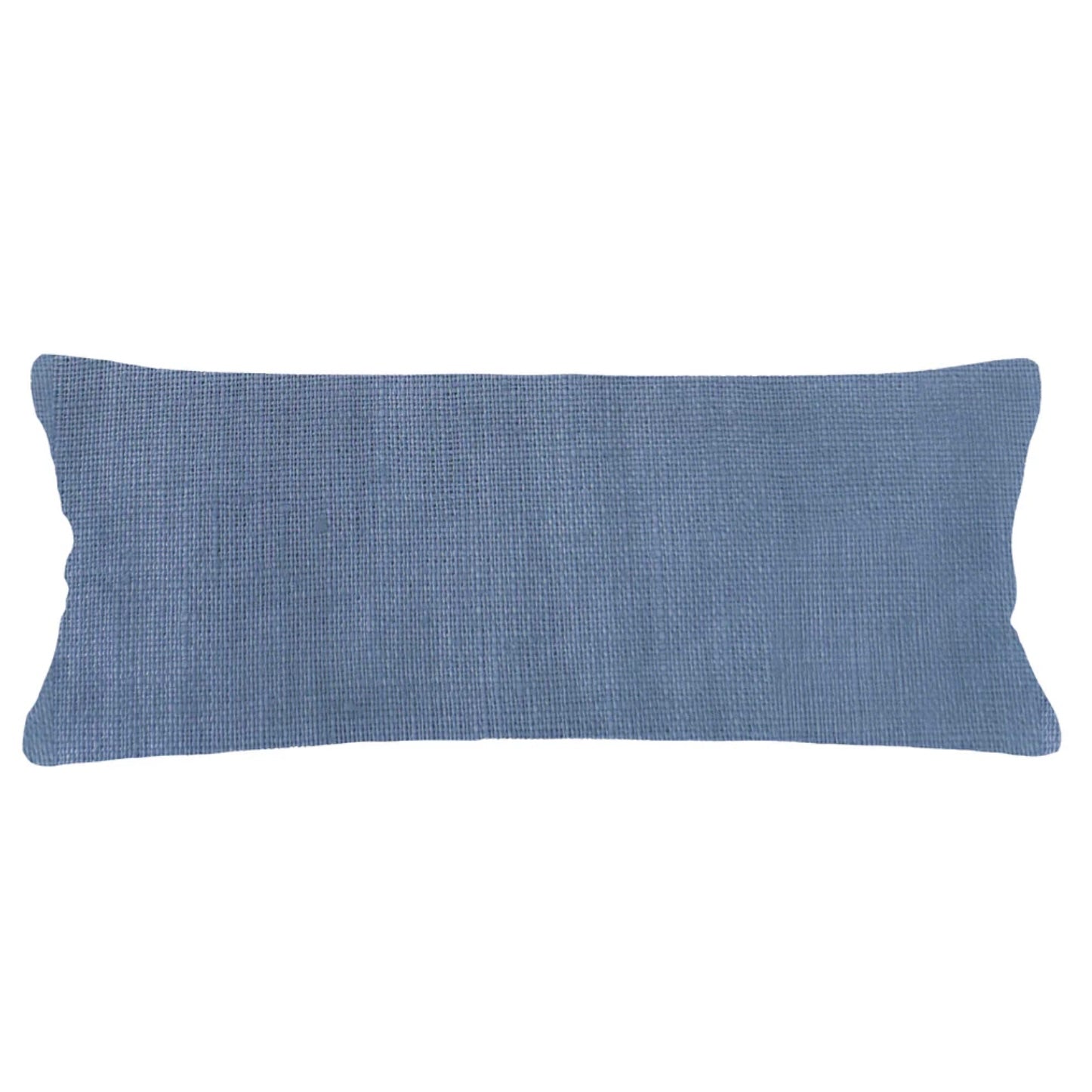 Anaya Home So Soft Linen Cape Blue Lumbar Pillow 14×40 With Down Insert