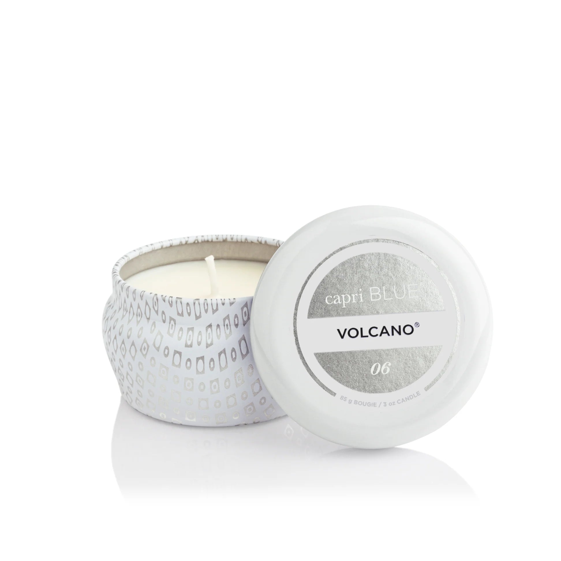 Capri Blue Volcano White Mini Tin Candle 3 oz ~ IN-STORE PURCHASE ONLY