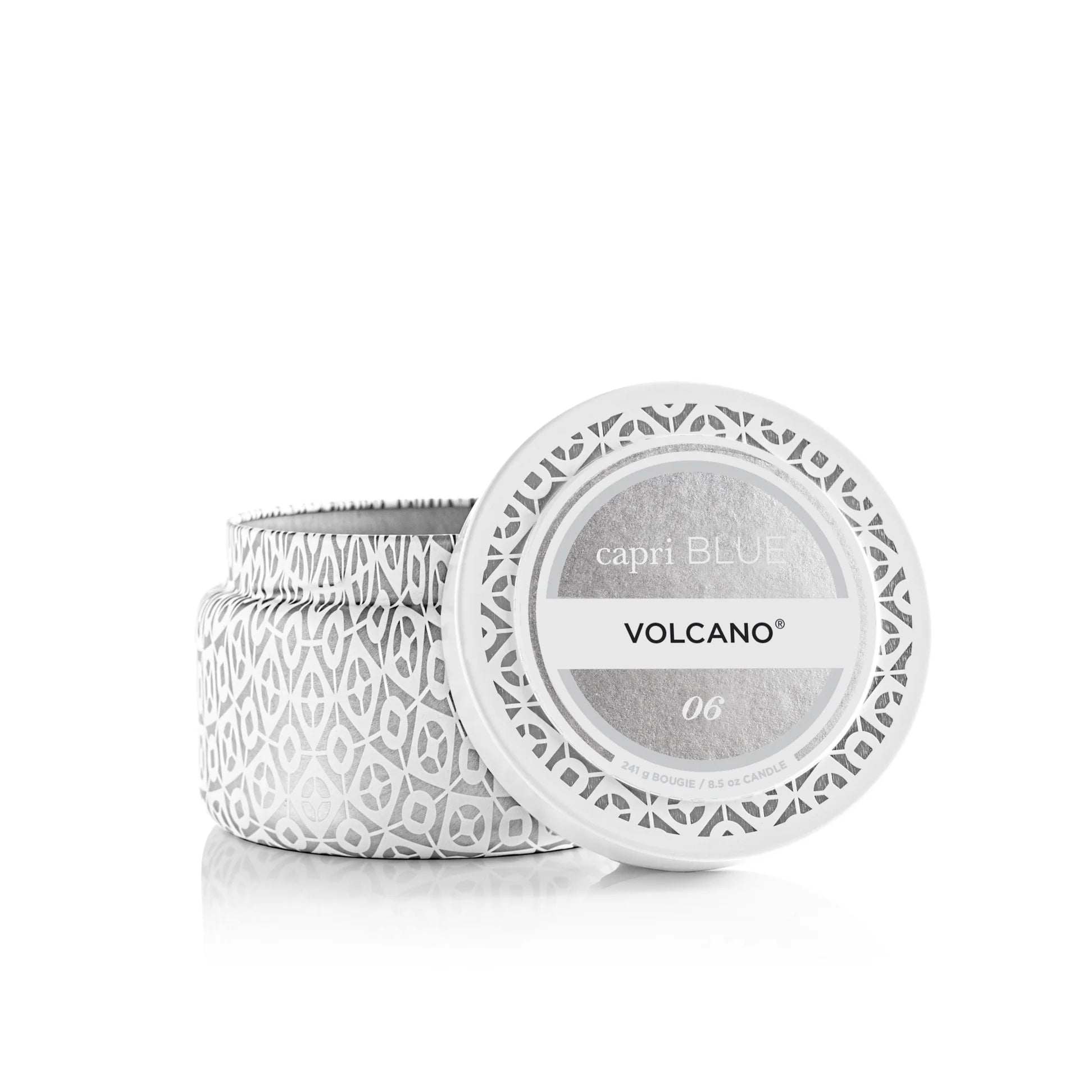 Capri Blue Volcano White Printed Tin Candle 8 oz ~ IN-STORE PURCHASE ONLY - Image 3