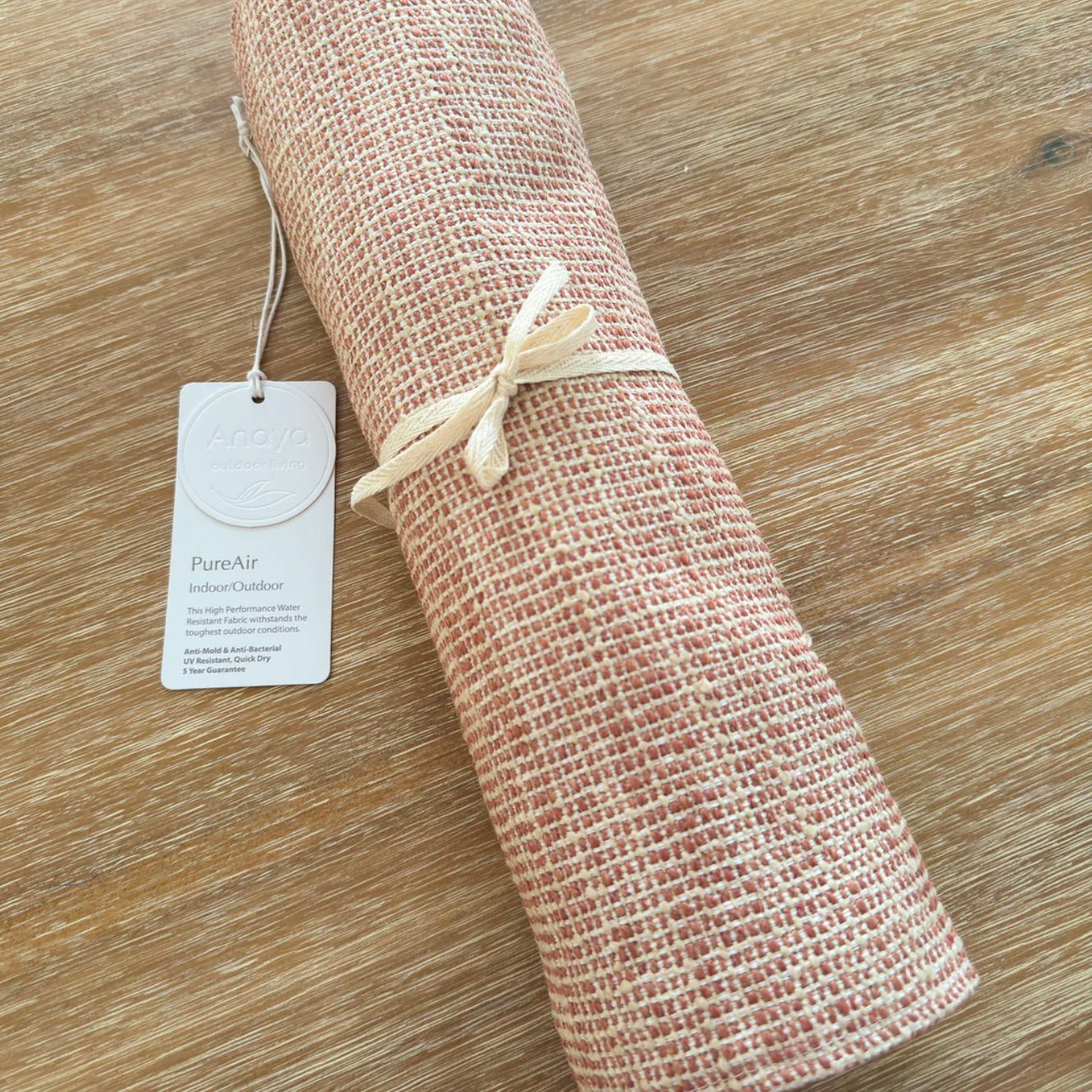 Anaya Home Seaside Smooth Desert Red  Indoor Outdoor Table Runner - Image 3