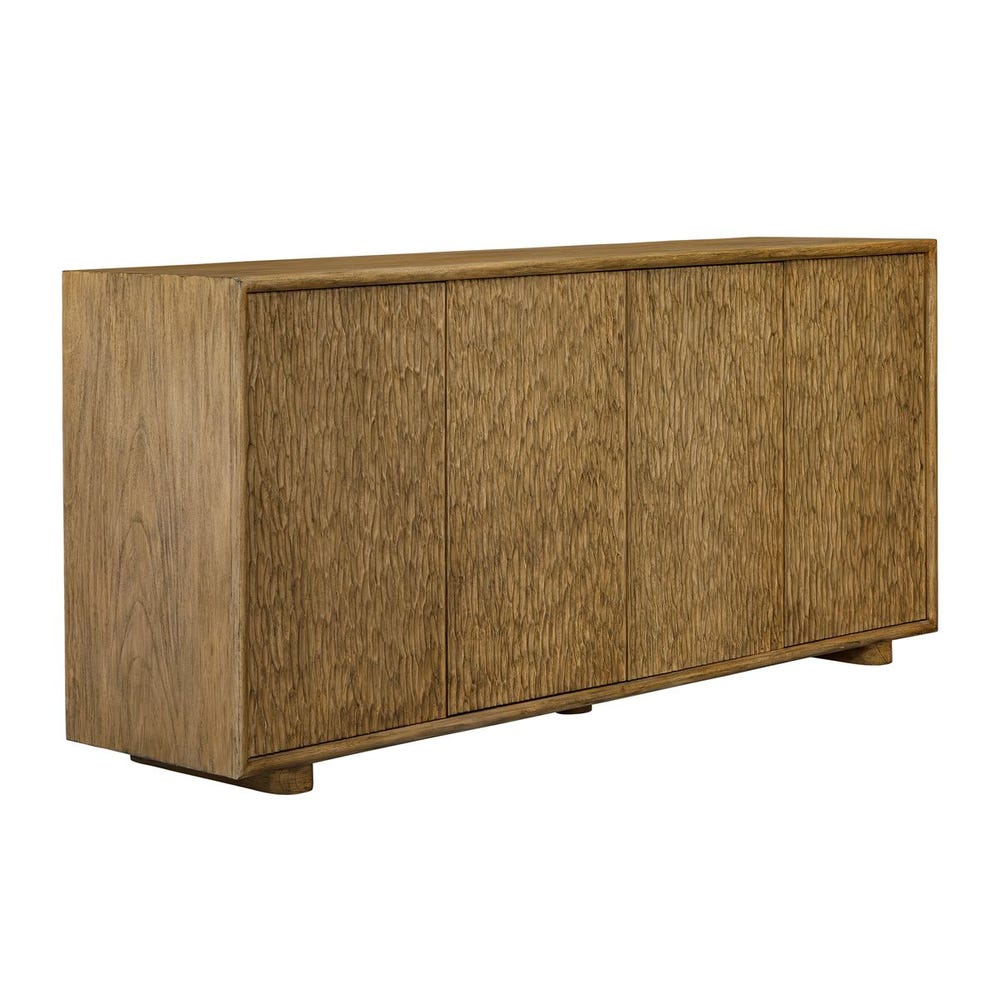 Uttermost Stevenson Four- Door Mindi Natural Finish Cabinet - Image 2