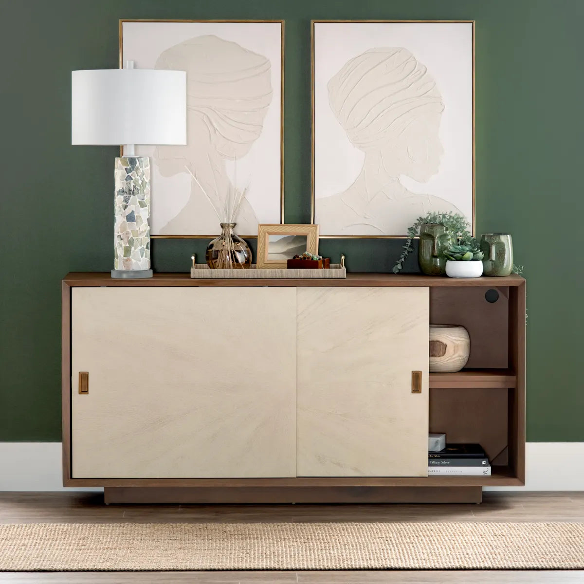 Crestview Collection Langley Two-Door Sideboard - Image 1