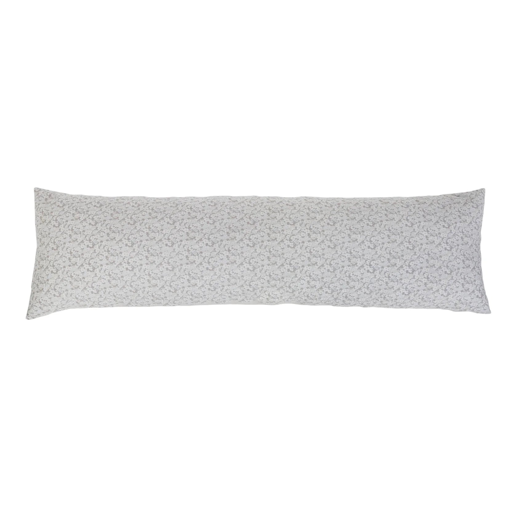 Pom Pom at Home June Ocean and Grey Floral Body Pillow with Insert ~ 18 x 60 - Image 2