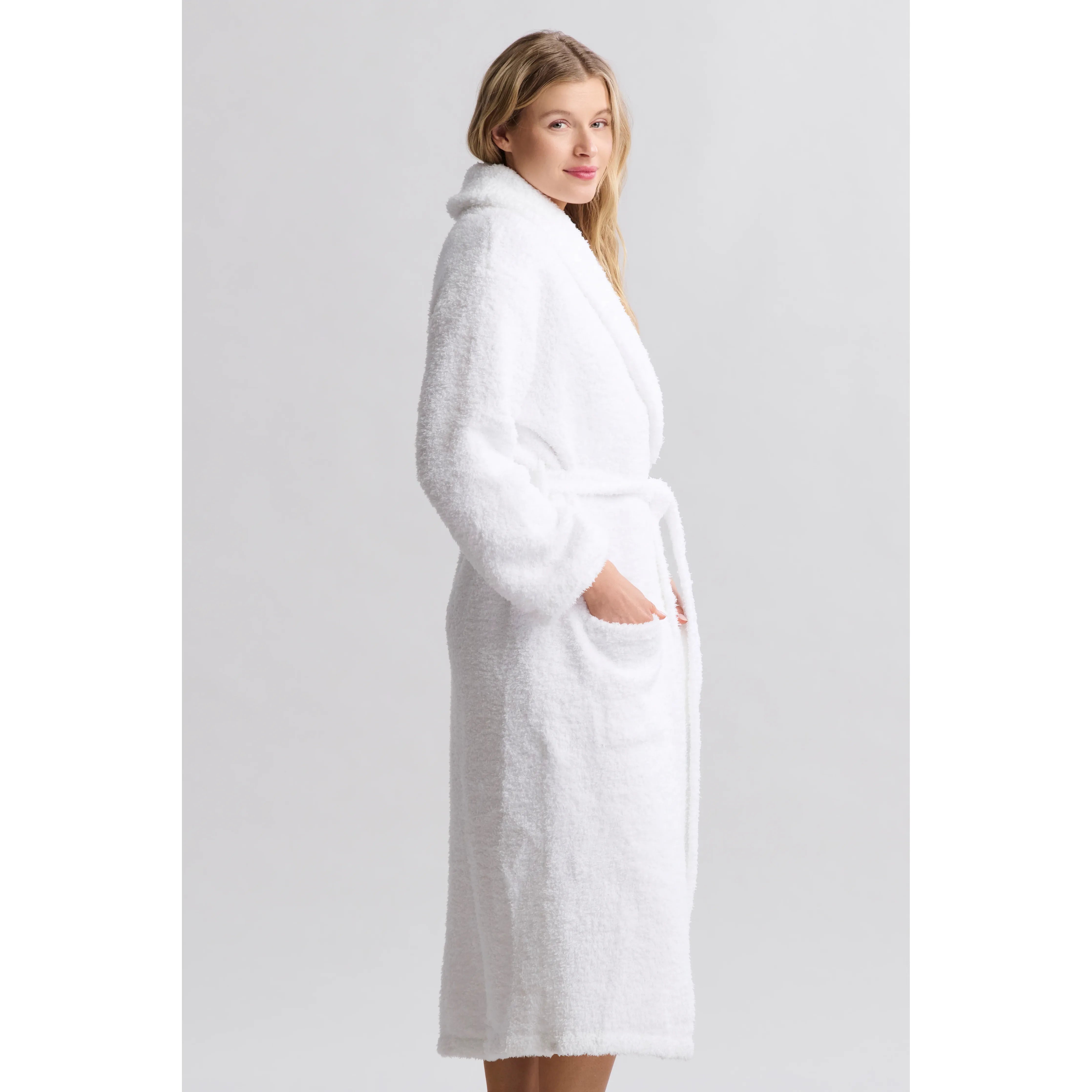 Barefoot Dreams CozyChic White Robe ~ Size Small / Medium - Image 3