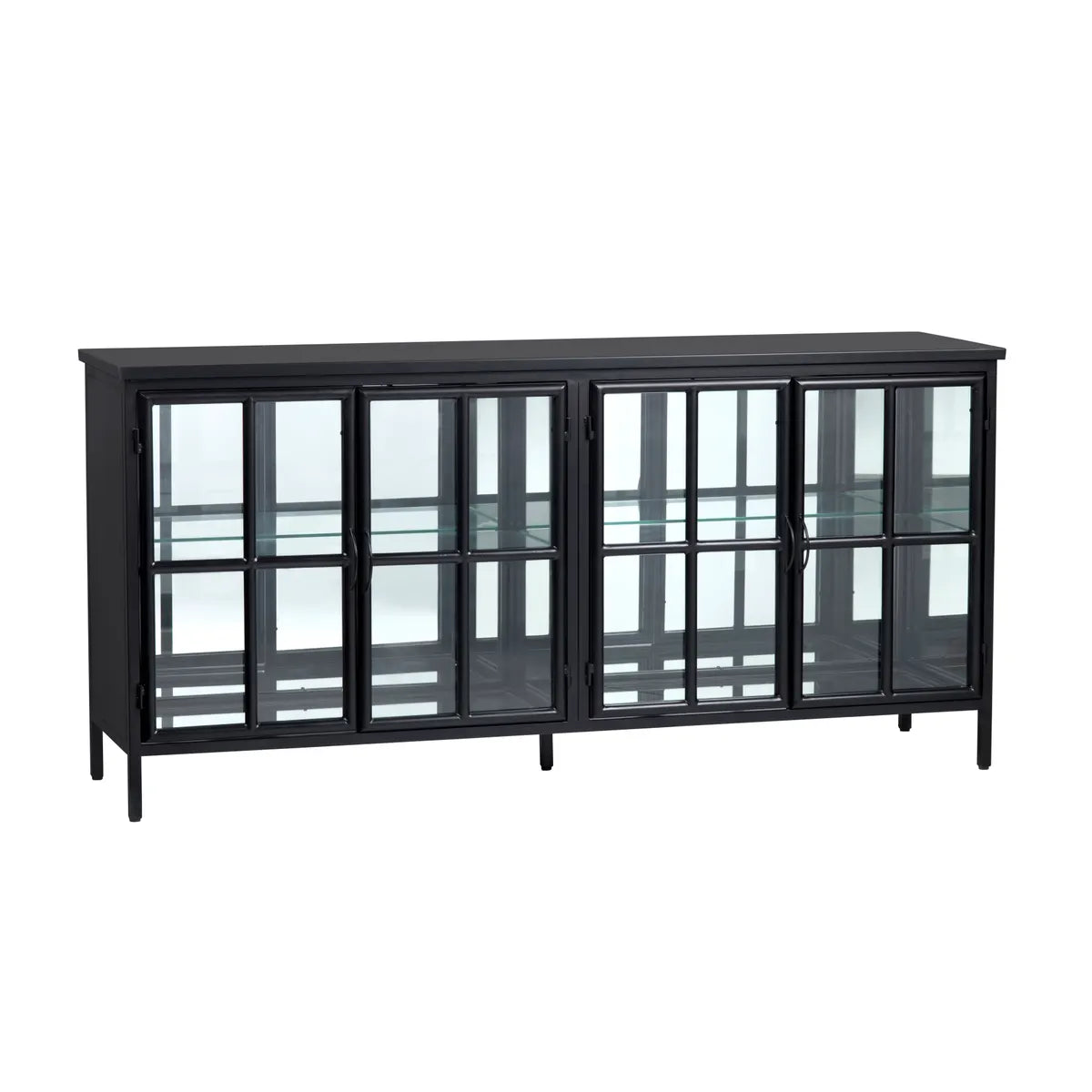 Crestview Collection Hopkins Four- Door Black Sideboard