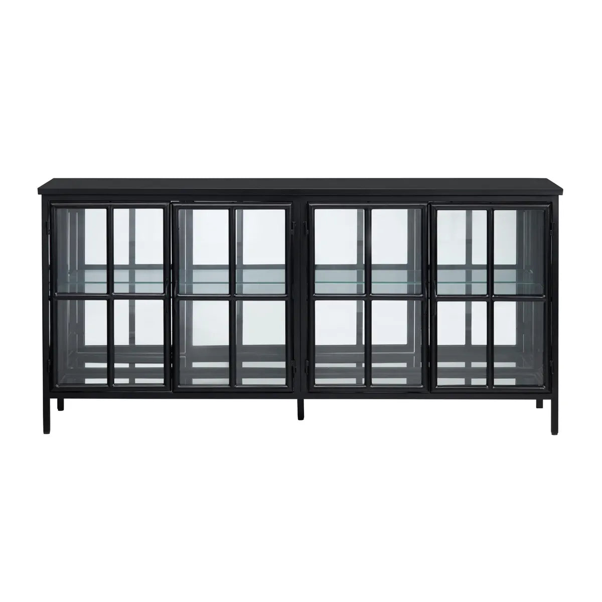 Crestview Collection Hopkins Four- Door Black Sideboard - Image 2