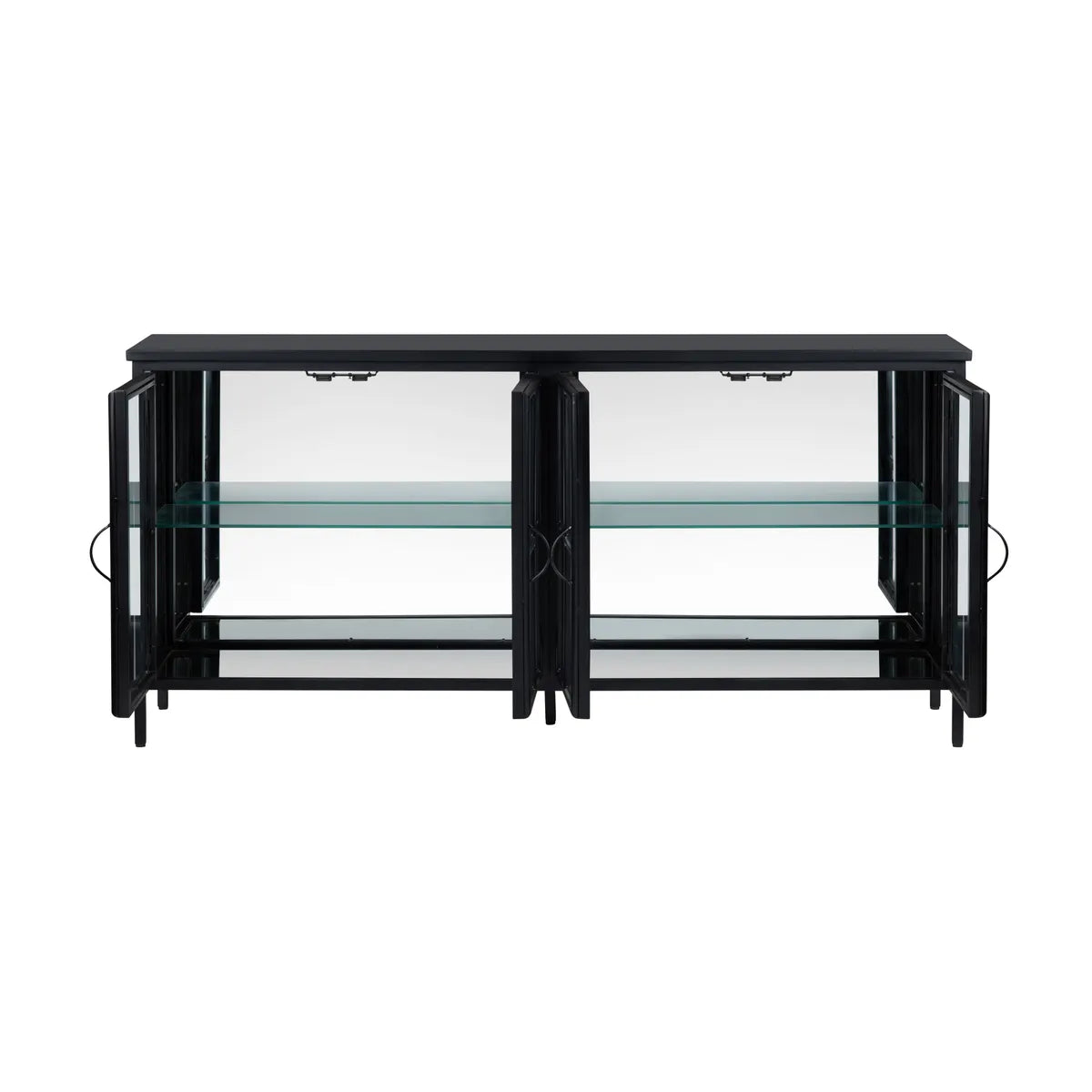 Crestview Collection Hopkins Four- Door Black Sideboard - Image 3