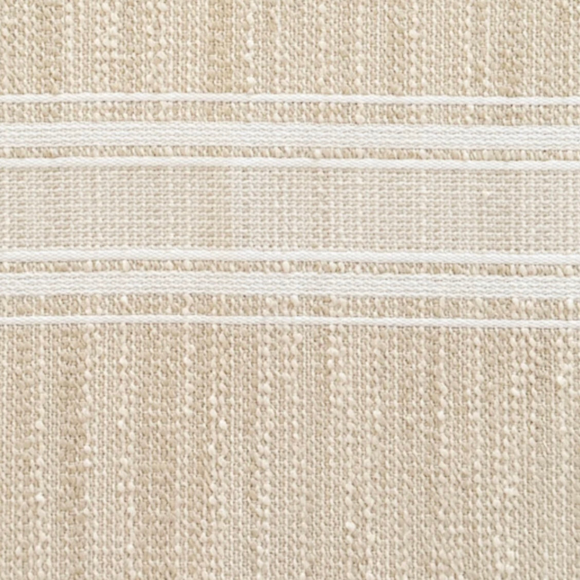 Anaya Home Beach Club Stripe Indoor Outdoor Table Runner ~ Sandy Beige - Image 2