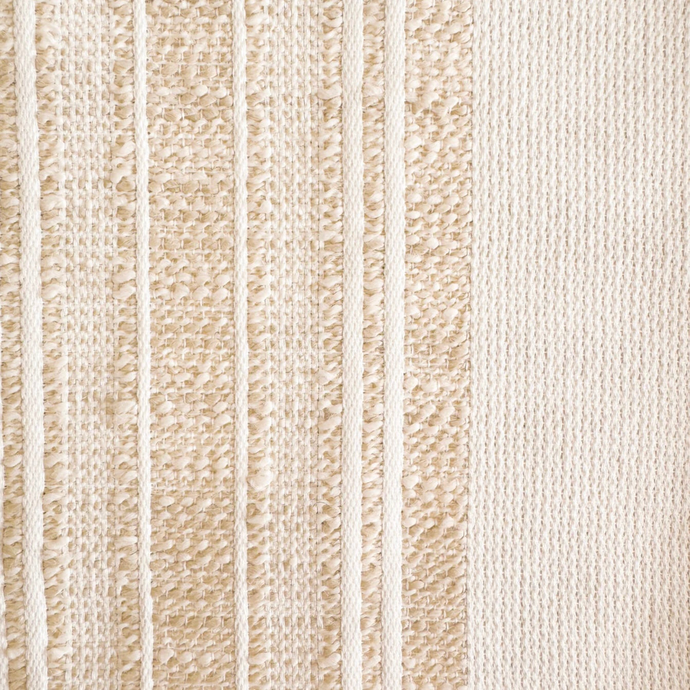 Anaya Home Beach Club Beige Stripe Indoor Outdoor Table Runner - Image 3