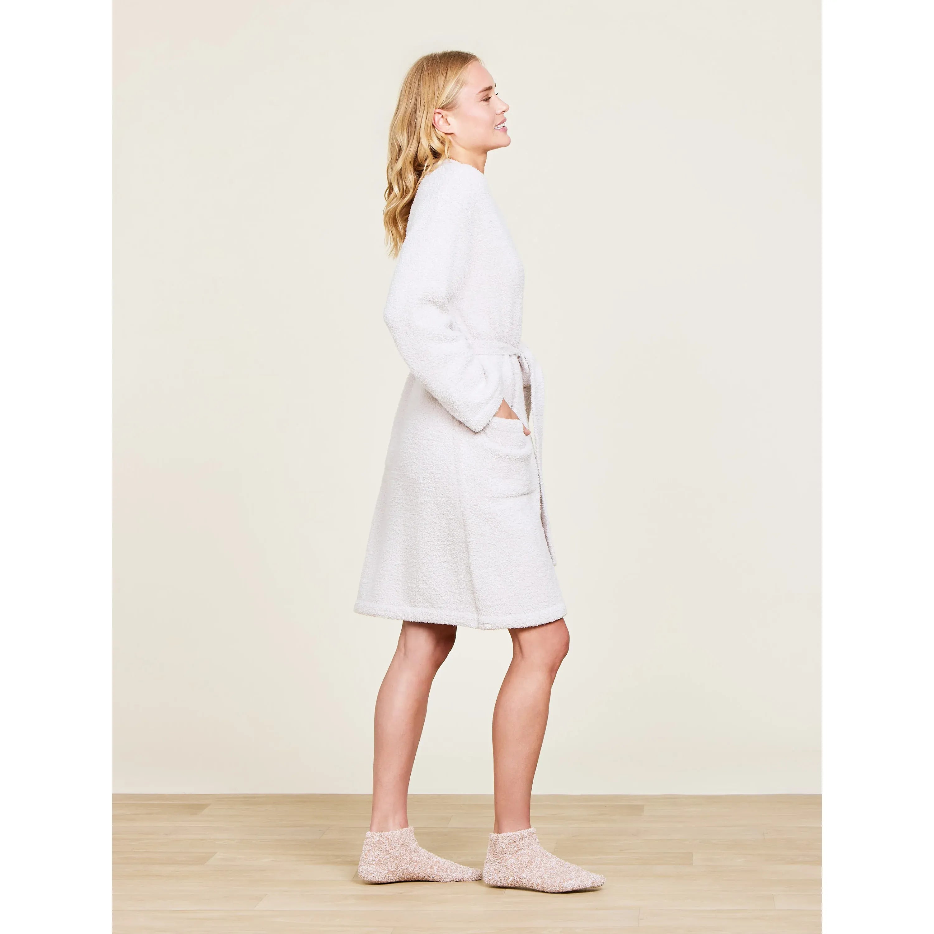 Barefoot Dreams CozyChic Stone Robe ~ Size Small / Medium - Image 2
