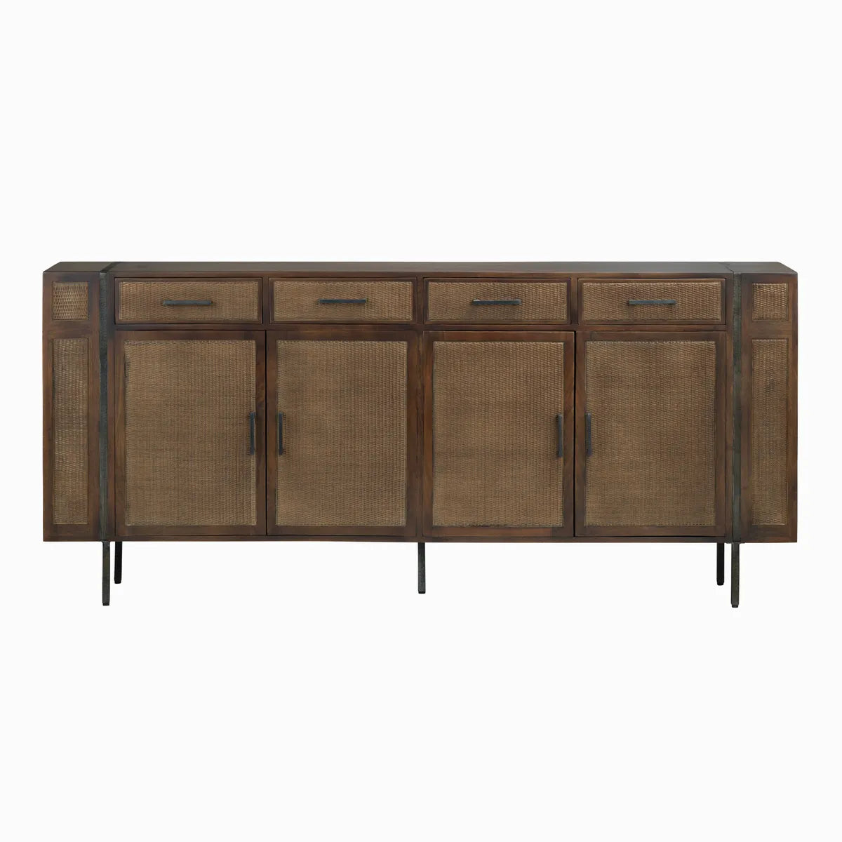 Crestview Collection Kingston Cane Four- Door Sideboard - Image 3
