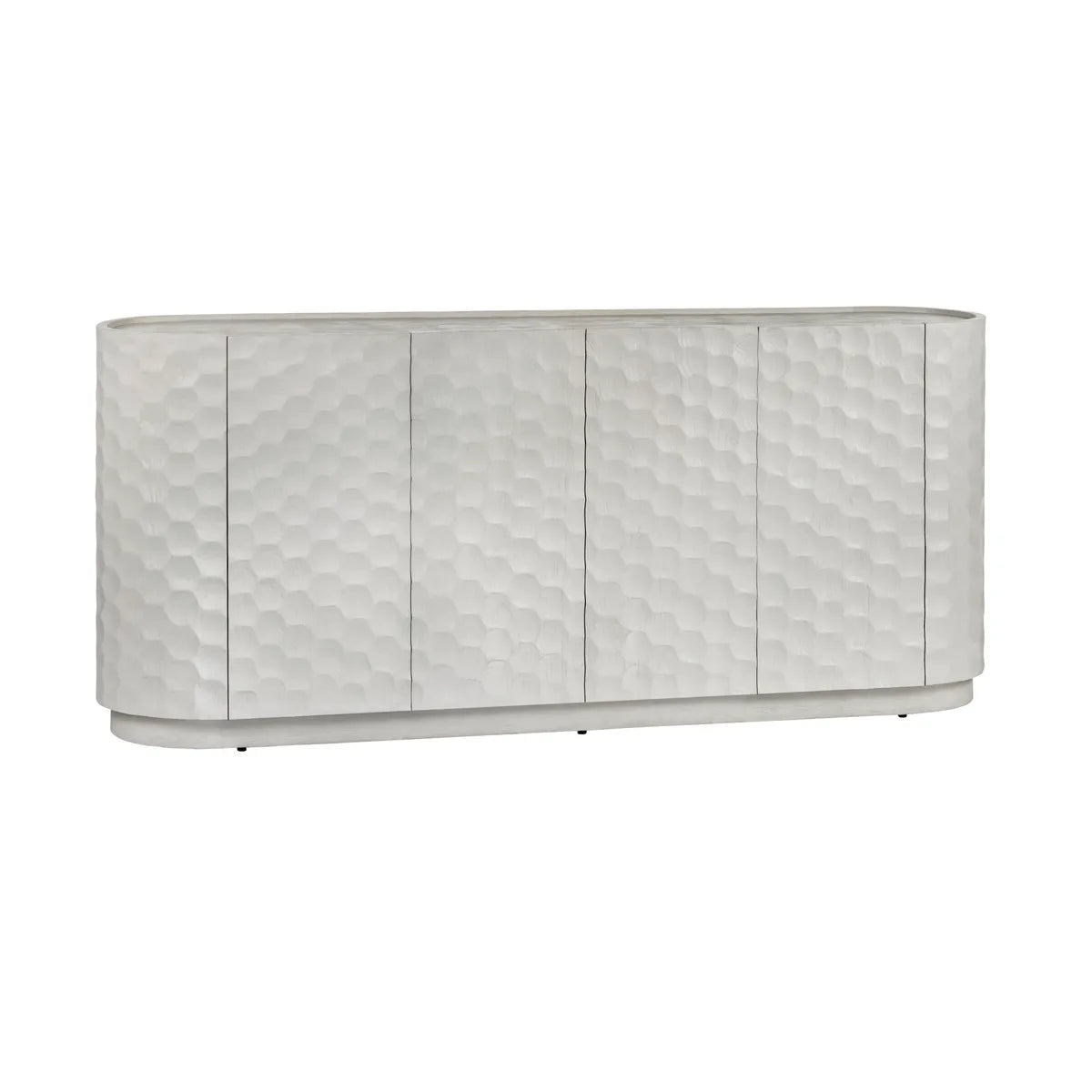 Crestview Collection Gibson White Four- Door Sideboard - Image 3
