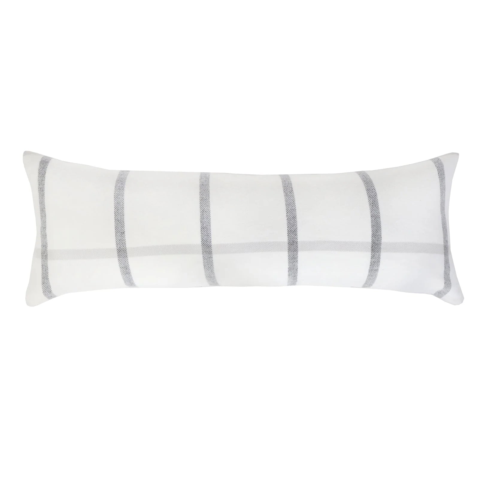 Pom Pom at Home Copenhagen White and Grey Pillow with Insert ~ 14 x 40 - Image 2