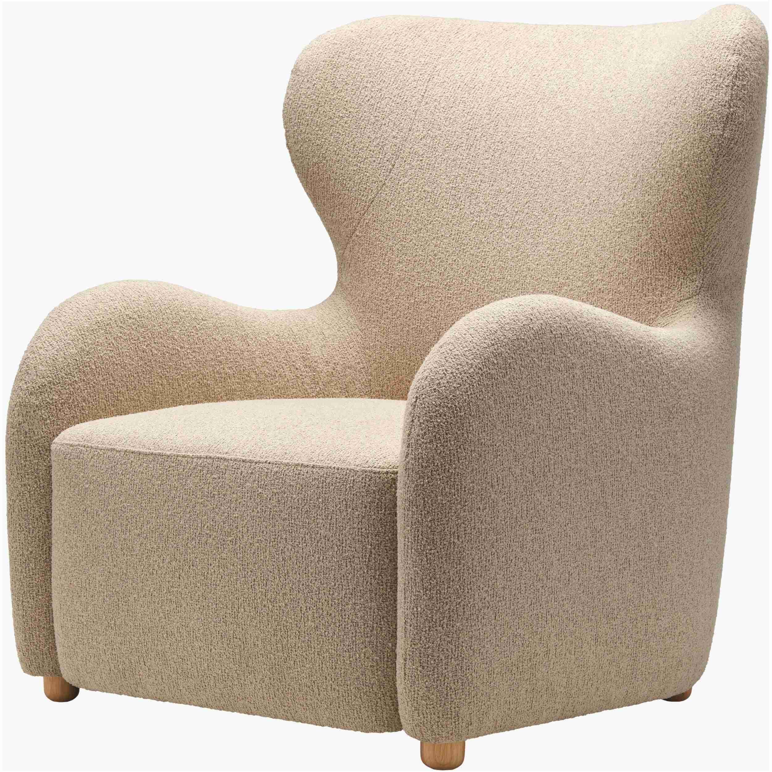 Surya Jacqui Modern Boucle Accent Chair - Image 1