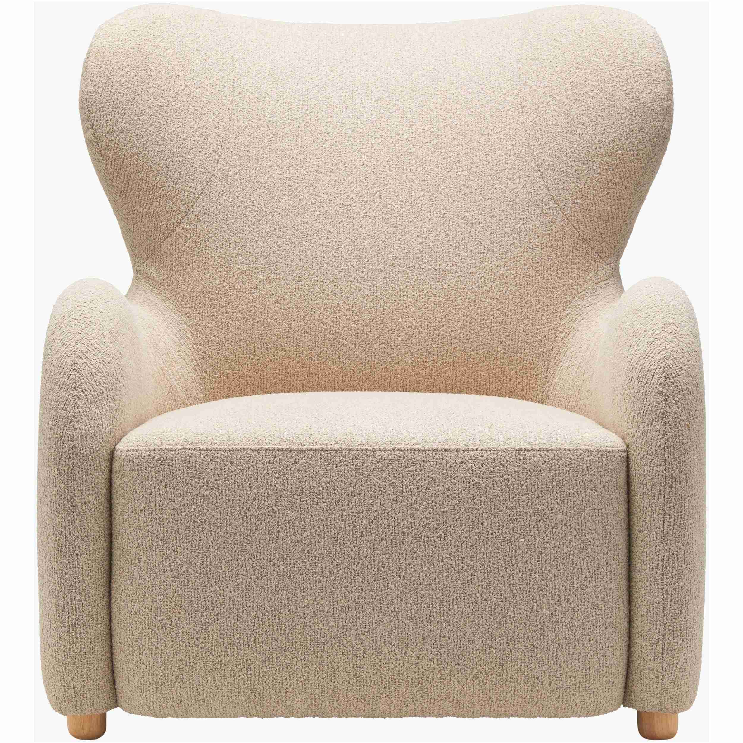Surya Jacqui Modern Boucle Accent Chair - Image 2
