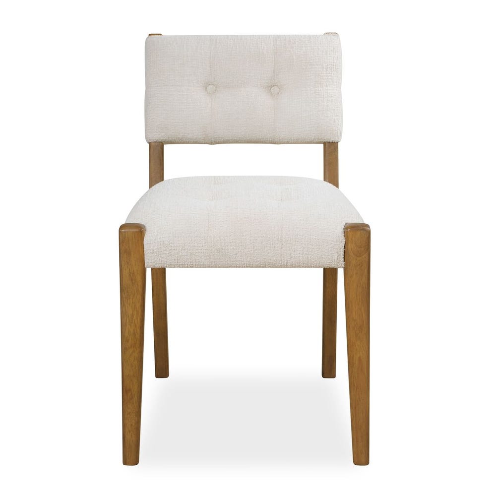Uttermost Edmund Pecan Stained Wood Frame Dining Chairs ~ Set Of Two - Image 3