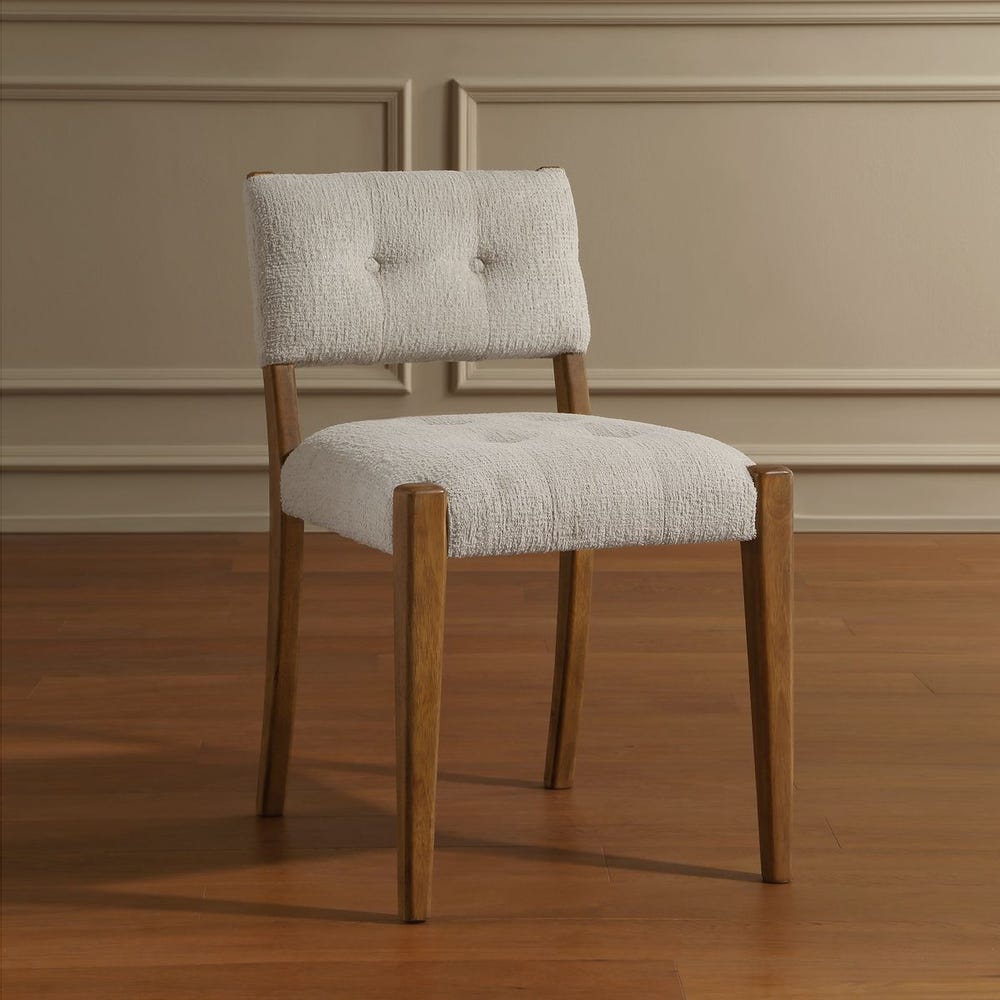 Uttermost Edmund Pecan Stained Wood Frame Dining Chairs ~ Set Of Two - Image 2