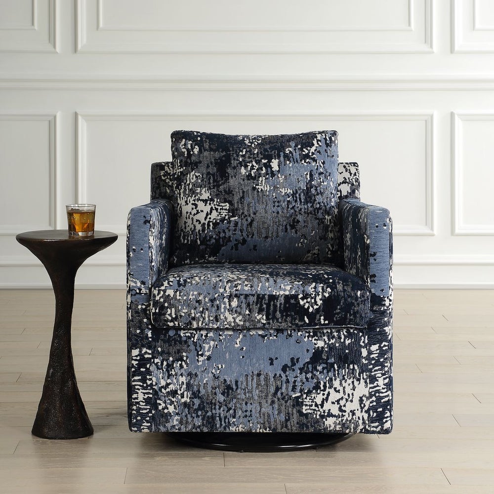 Uttermost Tisdell Abstract Fabric Swivel - Image 1