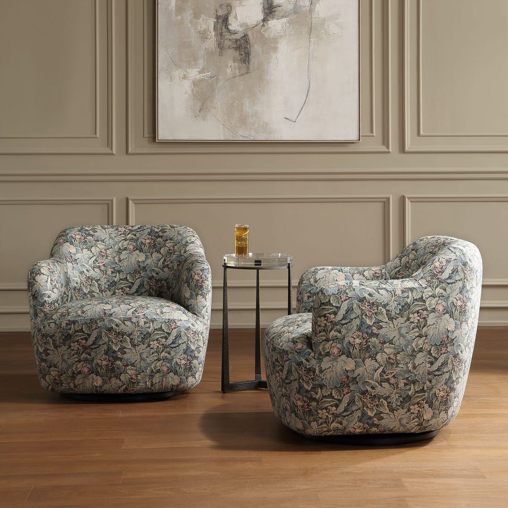 Uttermost Ansel Classic Tapestry Styled Swivel Chair - Image 3