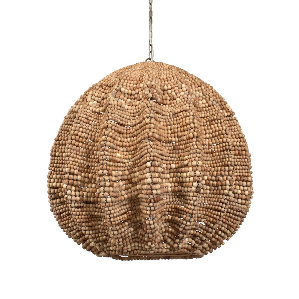 Uttermost Kauri Wood Beaded Shade 5 Light Pendant - Image 2