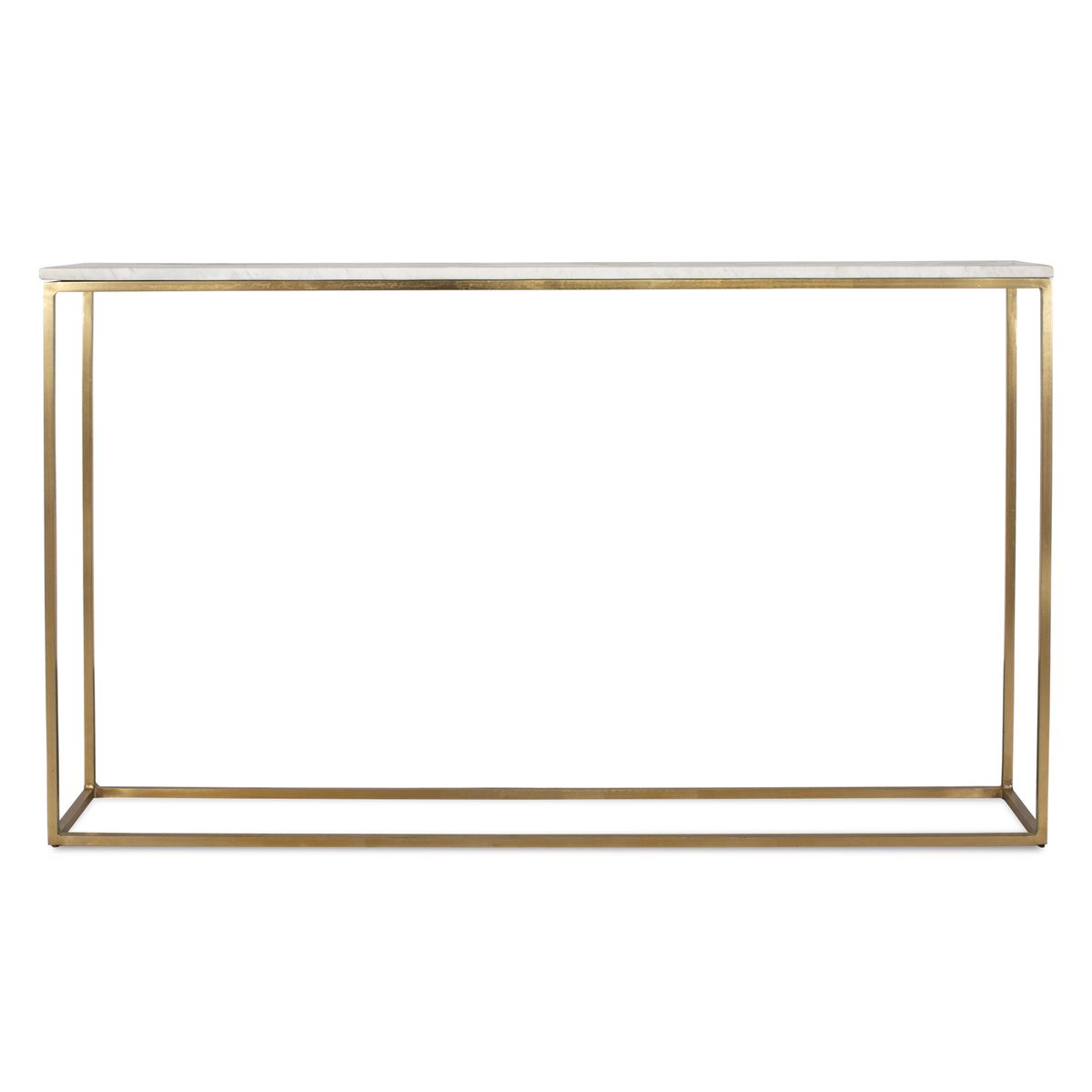 Uttermost Redmond Brass Finish Narrow Console Table - Image 1