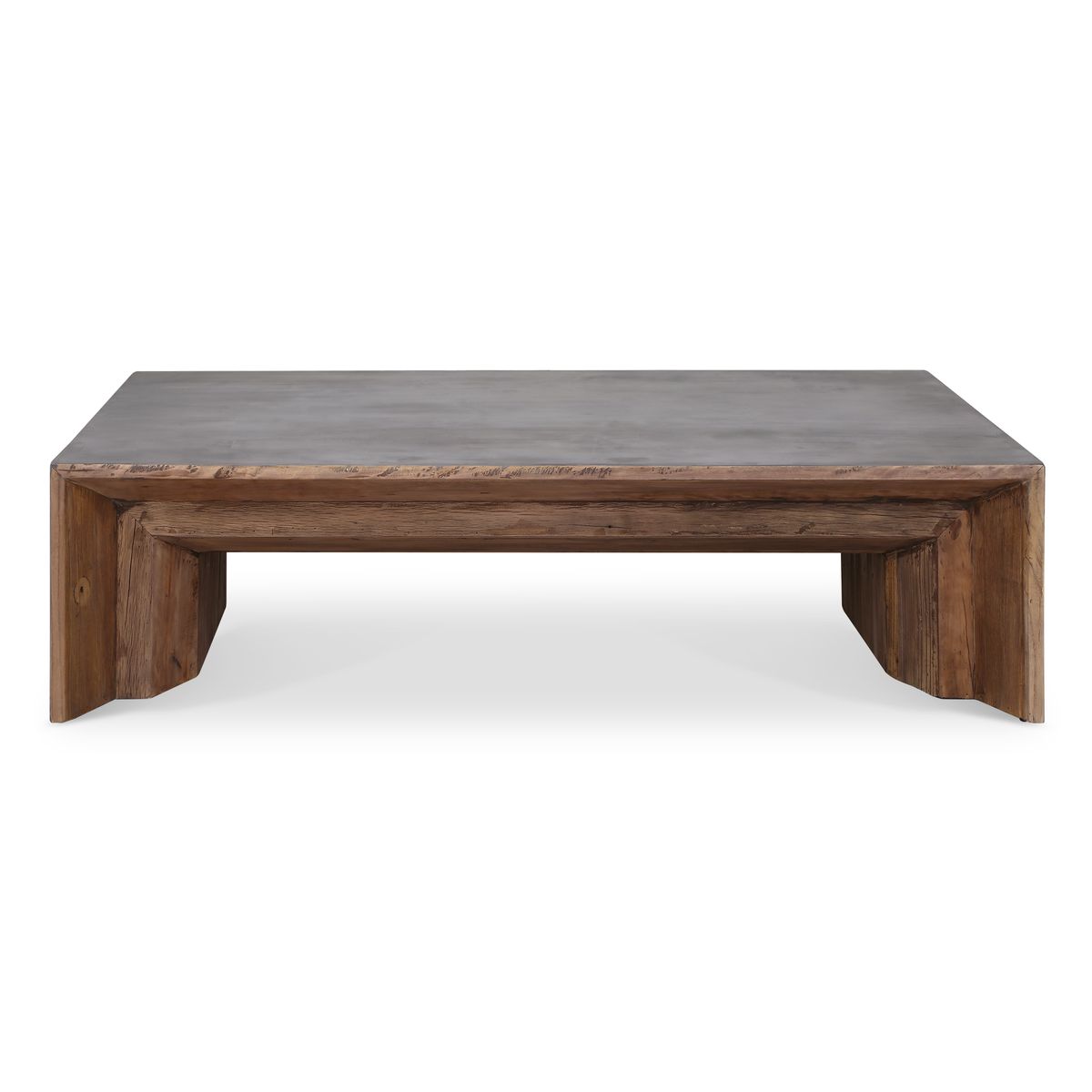 Uttermost Vail Reclaimed Wood and Concrete Coffee Table - Image 2