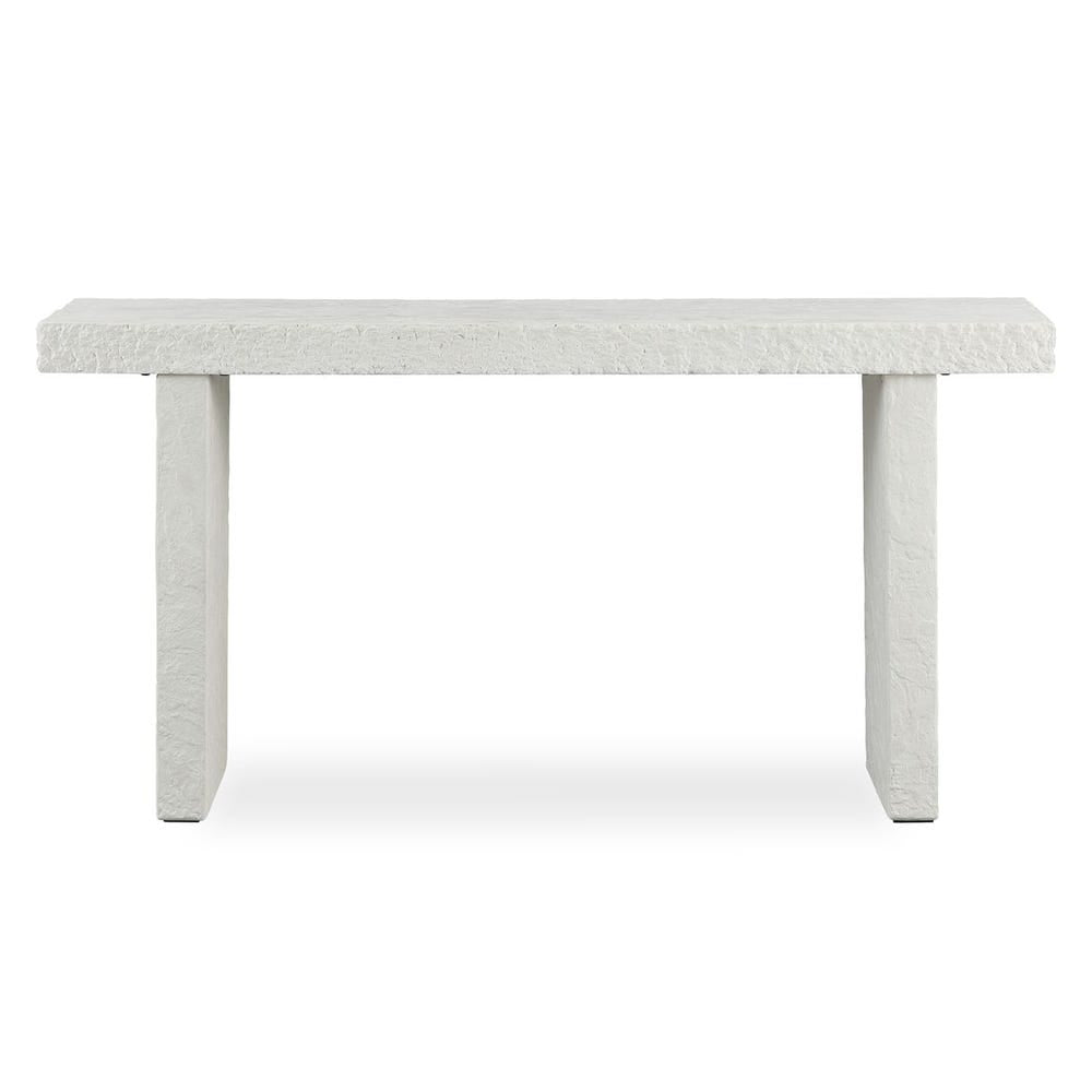 Uttermost Hagan Limestone Glass Reinforced Concrete Console Table ~ Indoor And Outdoor Use - Image 2