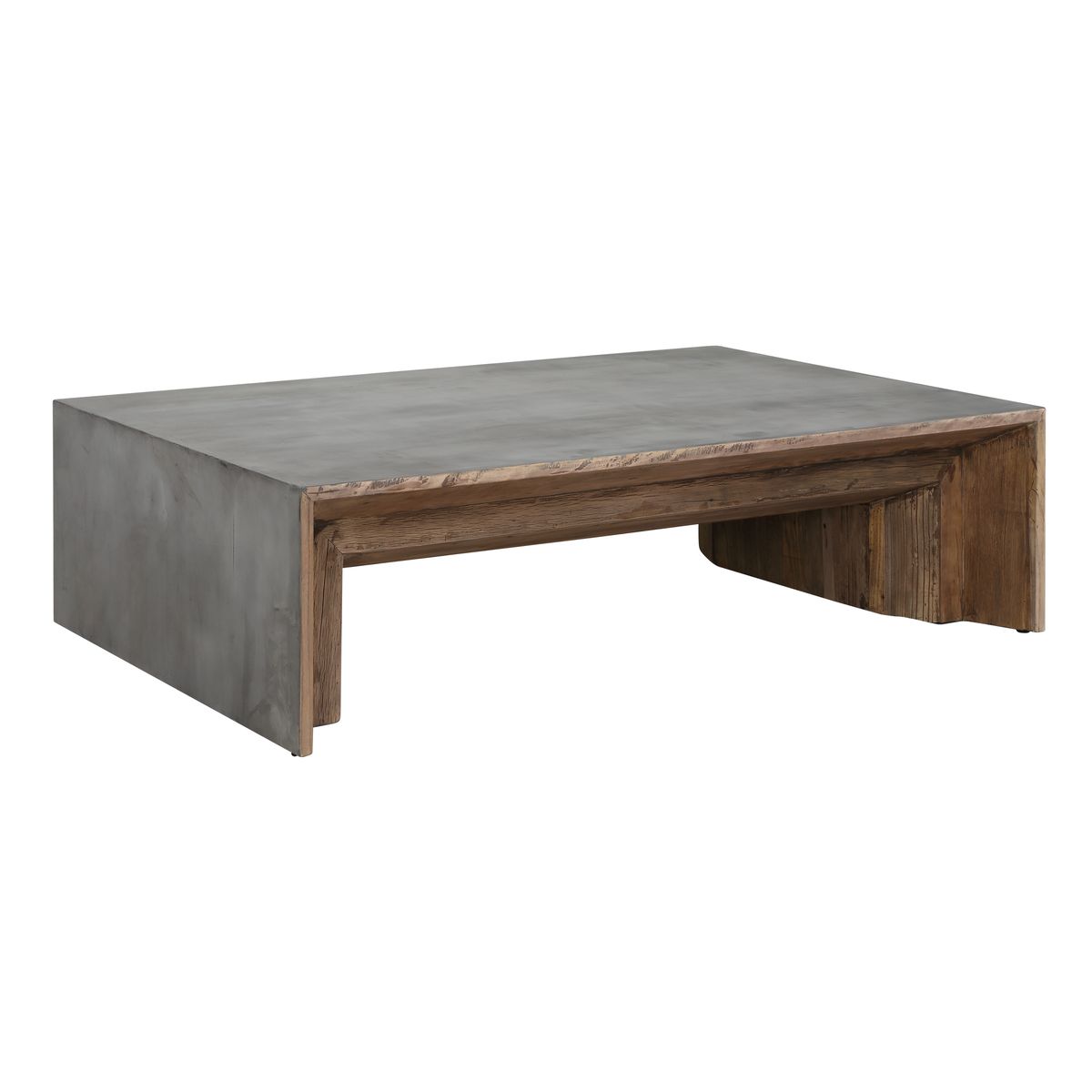 Uttermost Vail Reclaimed Wood and Concrete Coffee Table - Image 3
