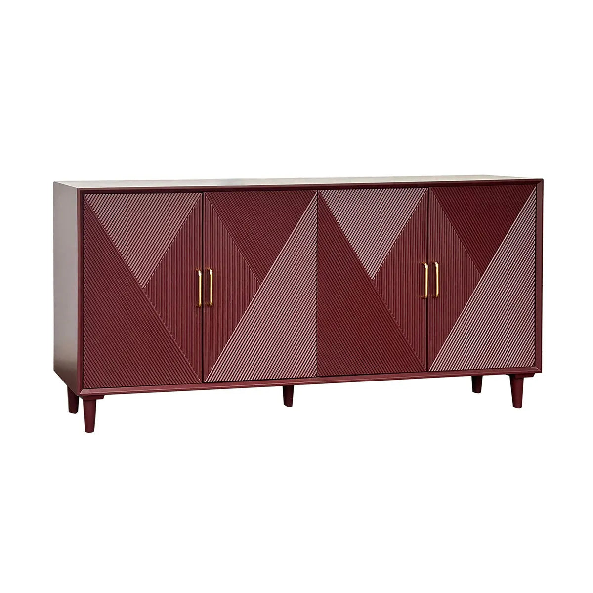 Crestview Collection Arvada Merlot Acacia Finish Sideboard - Image 3