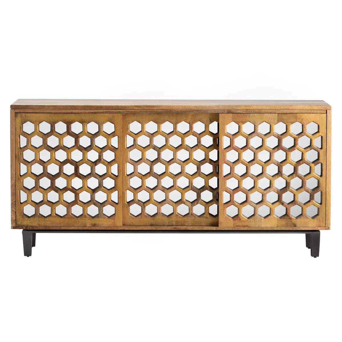 Crestview Collection Bengal Manor Honeycomb Sideboard