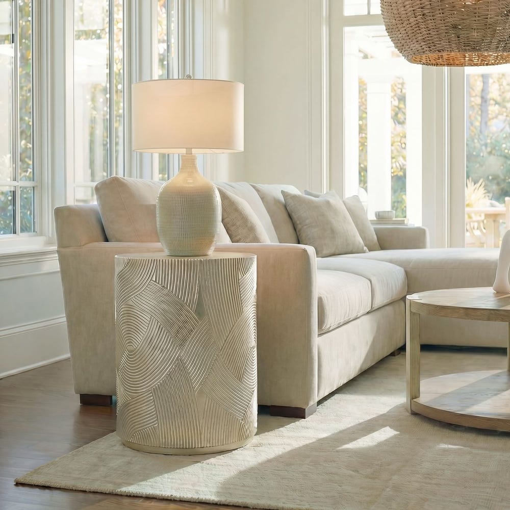 Uttermost Cassandra Soft Gold Leaf Accent Table