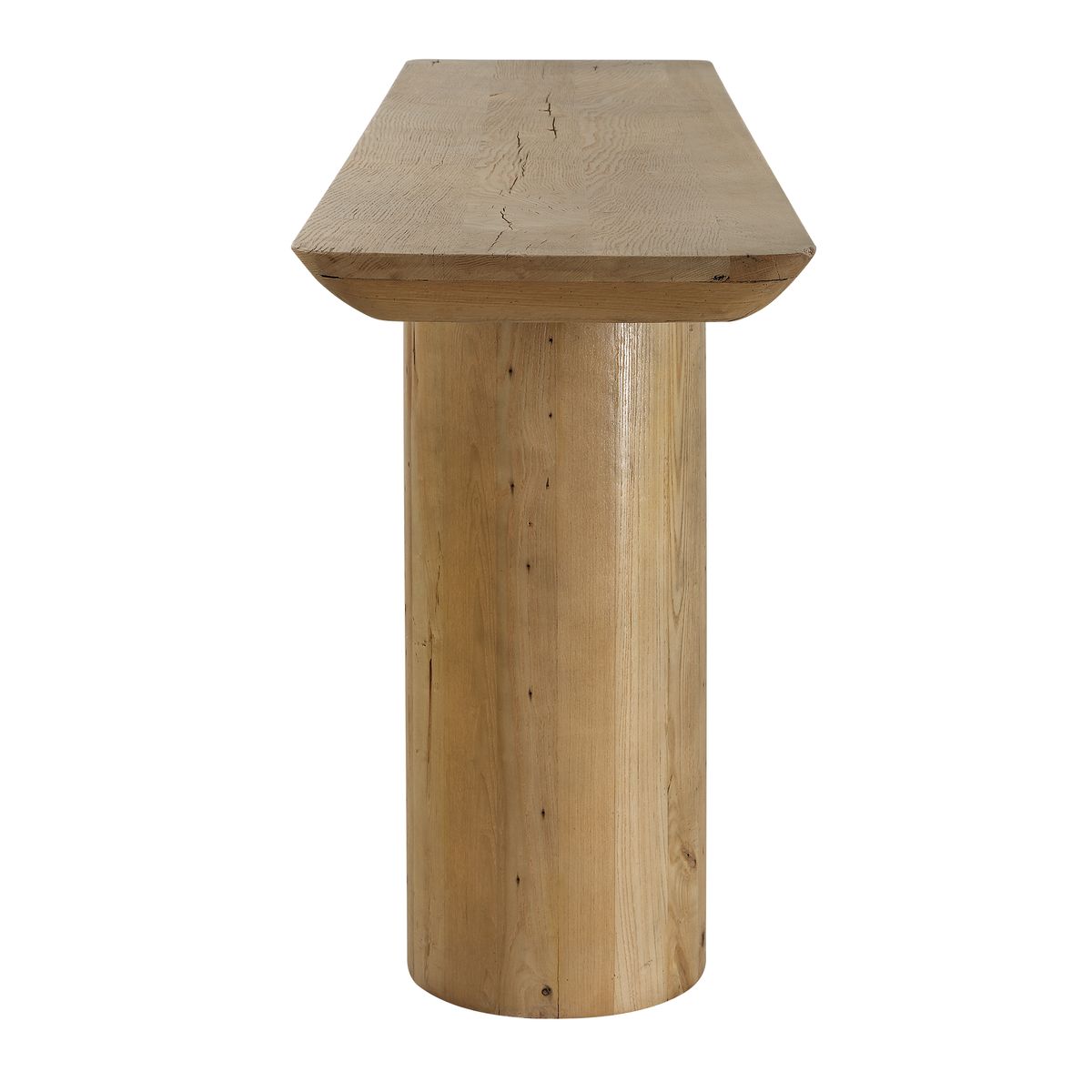 Uttermost Camerlin Reclaimed Wood Rounded Base Console Table - Image 3