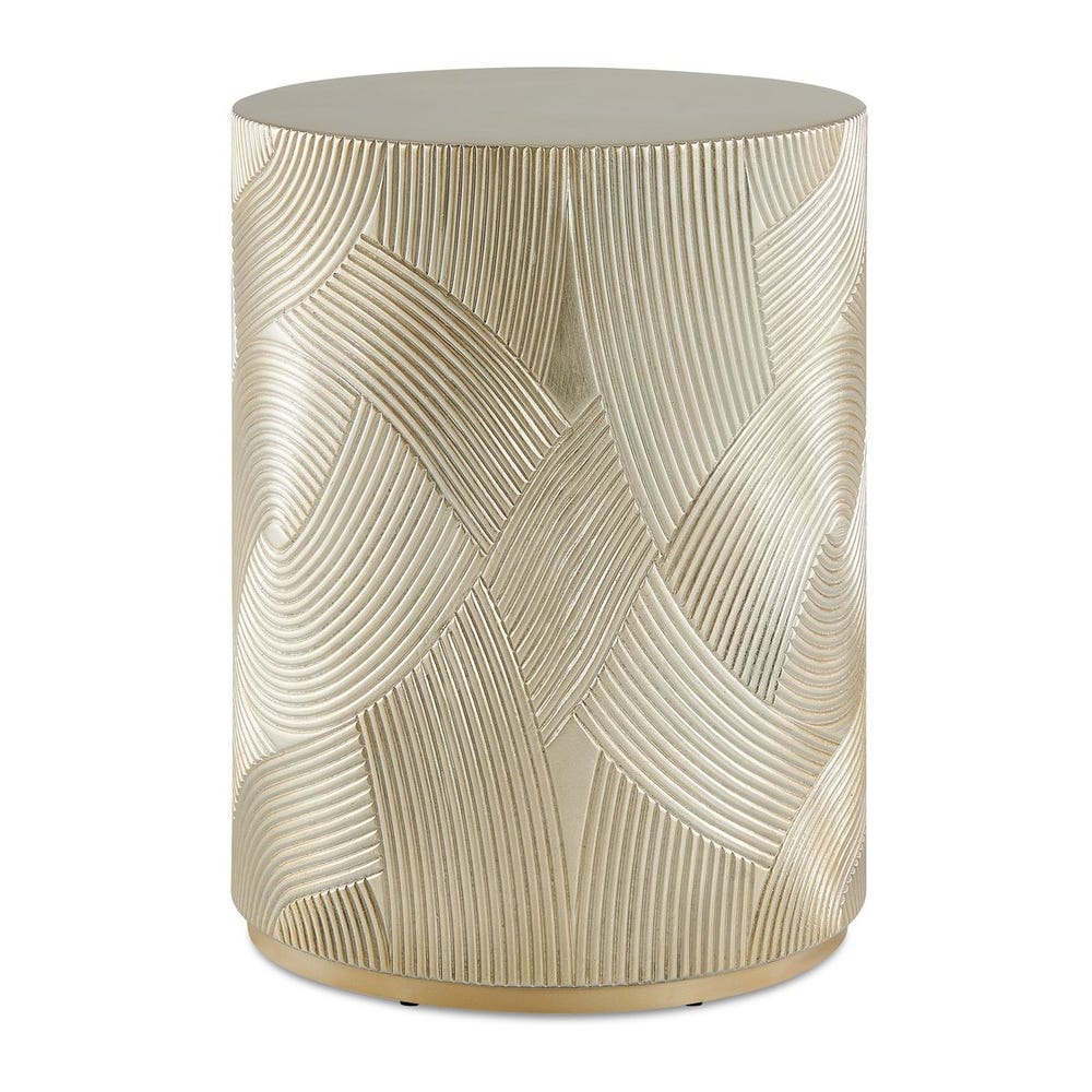 Uttermost Cassandra Soft Gold Leaf Accent Table - Image 2