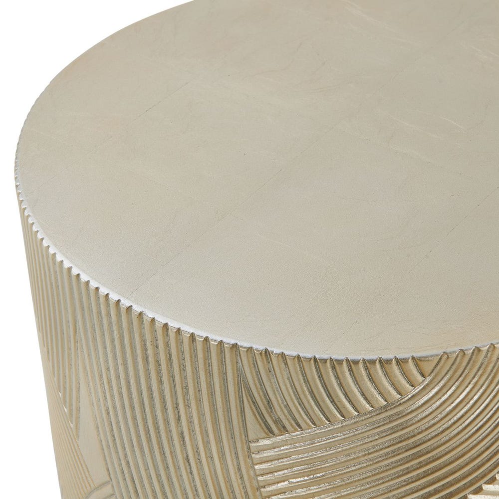 Uttermost Cassandra Soft Gold Leaf Accent Table - Image 3