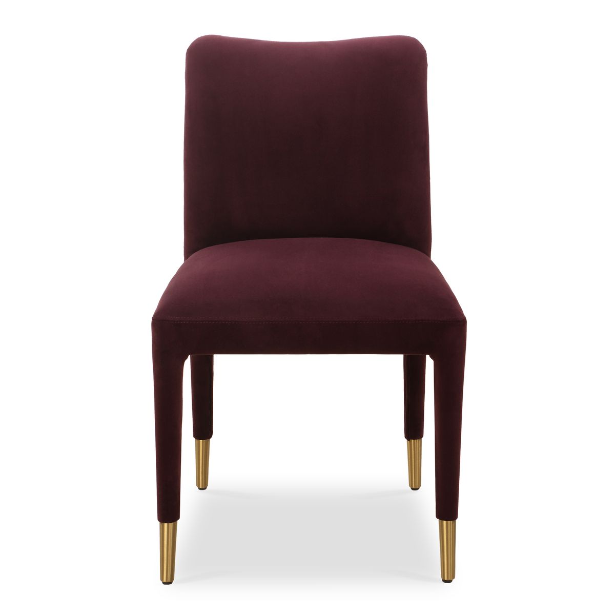 Uttermost Conifer Plum Velvet Modern Dining Chairs ~ Set Of 2 - Image 3