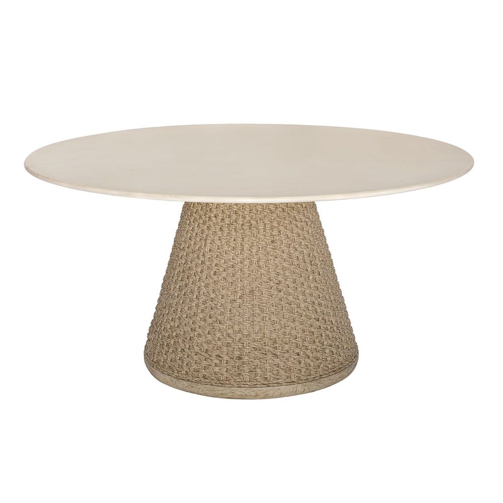 Uttermost Cardoso Glass Reinforced Concrete Top Dining Table ~ Indoor & Outdoor Use - Image 2