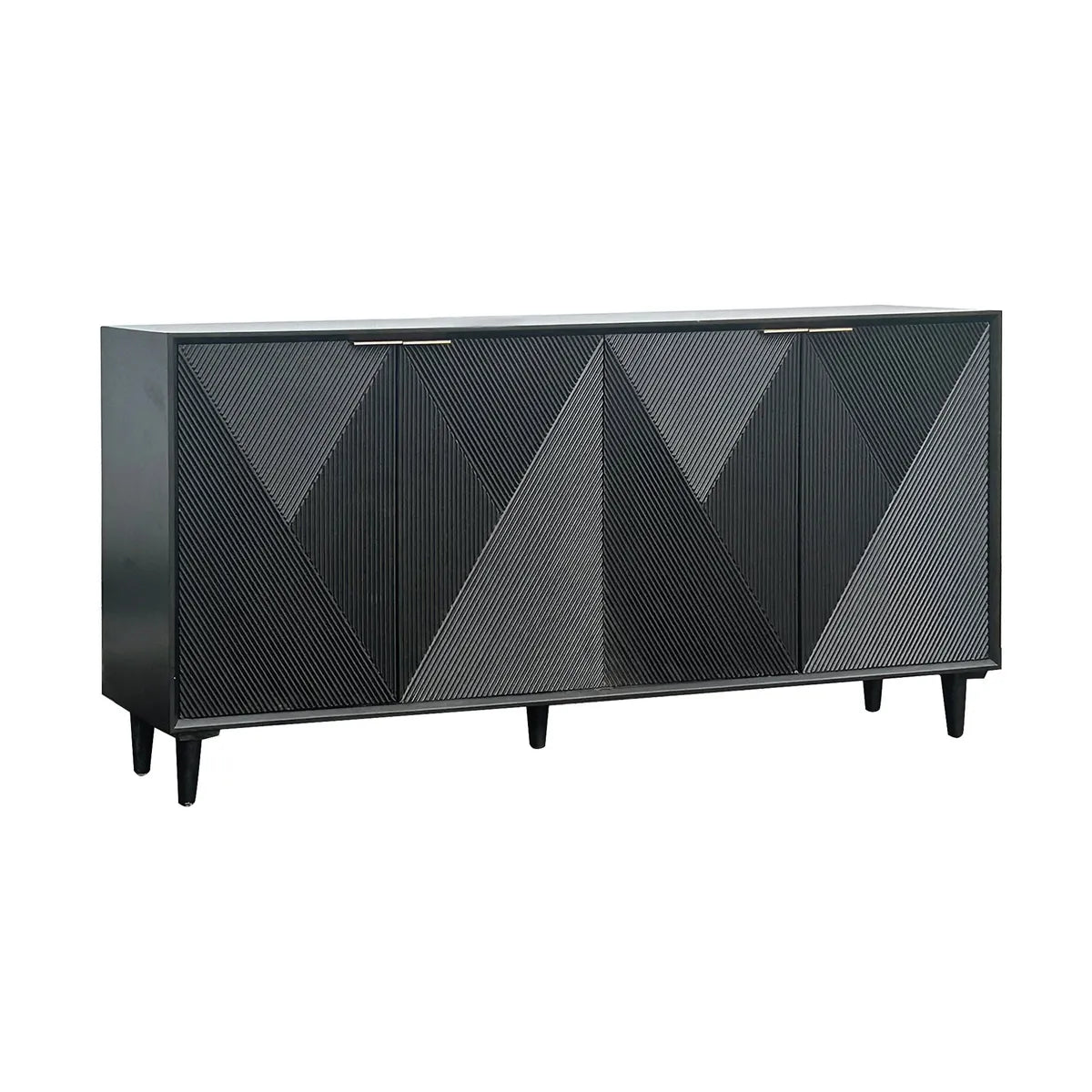 Crestview Collection Arvada Black Acacia Finish Sideboard - Image 3