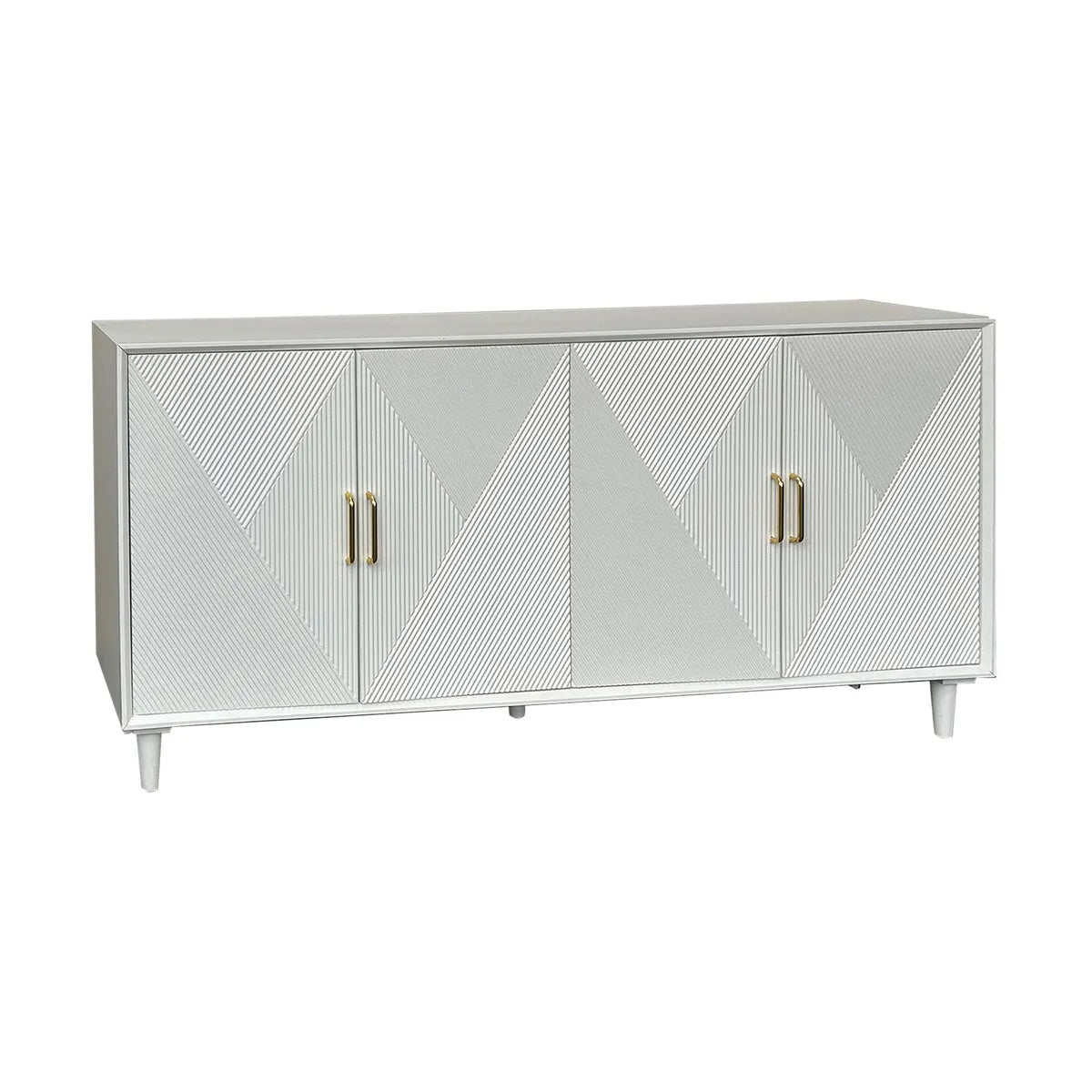 Crestview Collection Arvada White Acacia Finish Sideboard