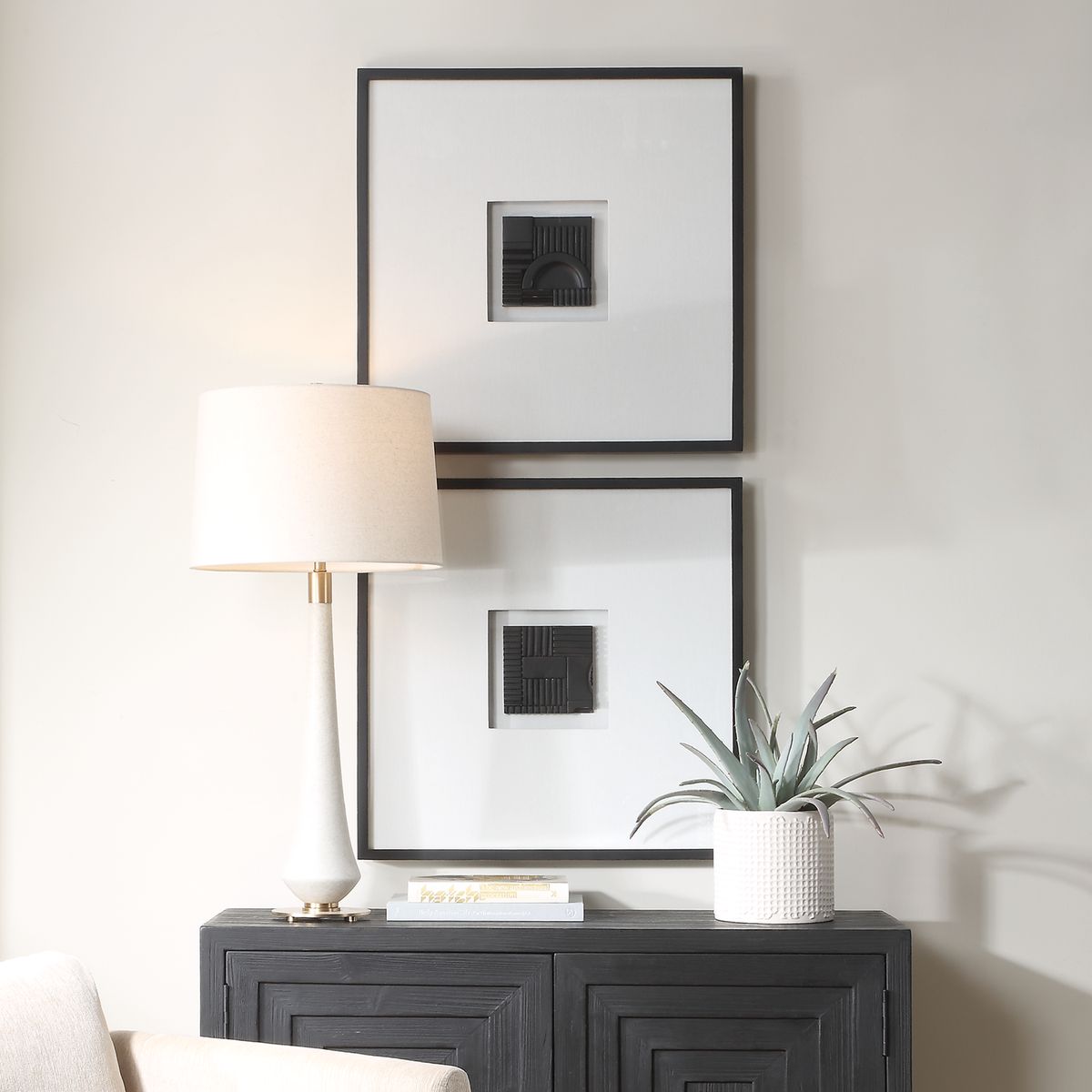 Uttermost Origins Shadow Boxes Wall Decor ~ Set Of 2 - Image 1