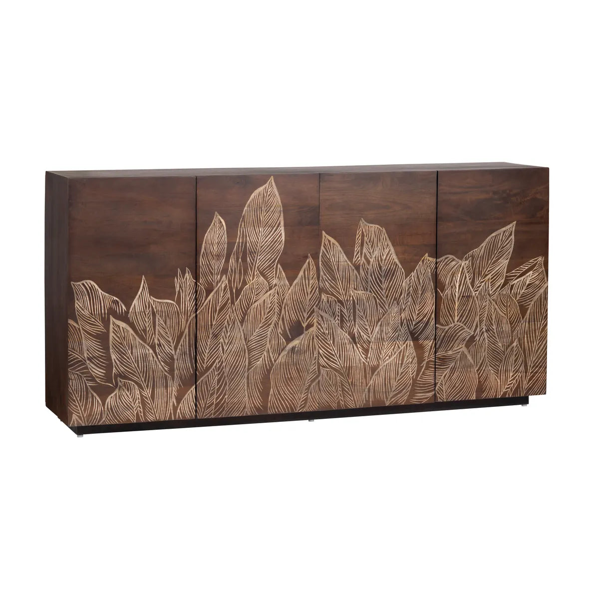 Crestview Collection Banana Leaf Four- Door Sideboard - Image 2