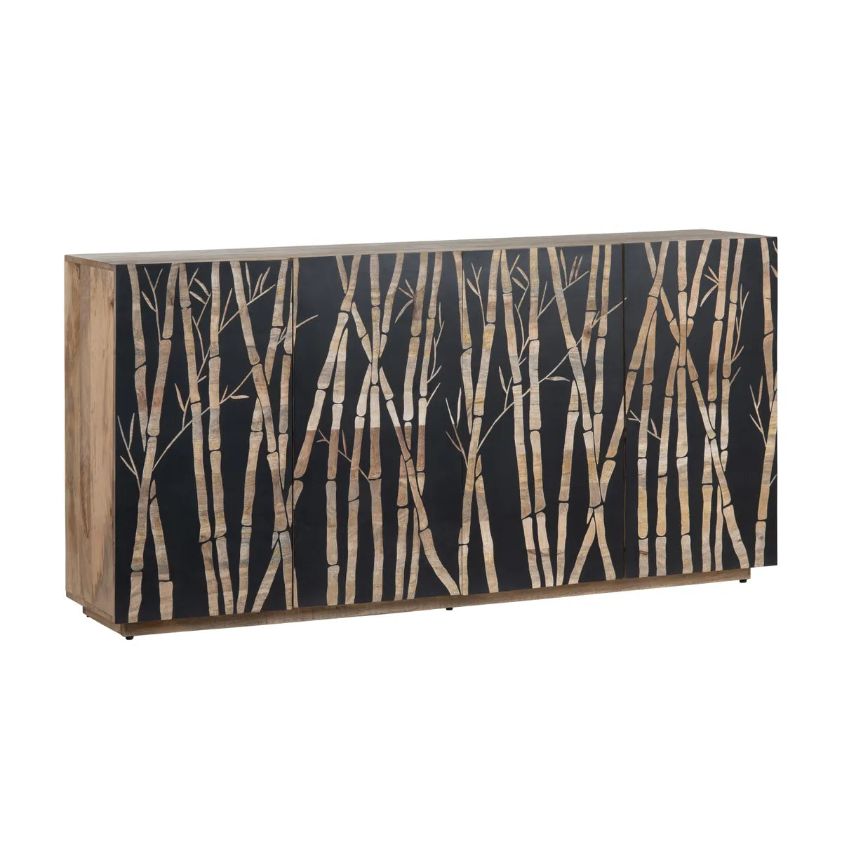 Crestview Collection Bamboo Four- Door Sideboard - Image 2
