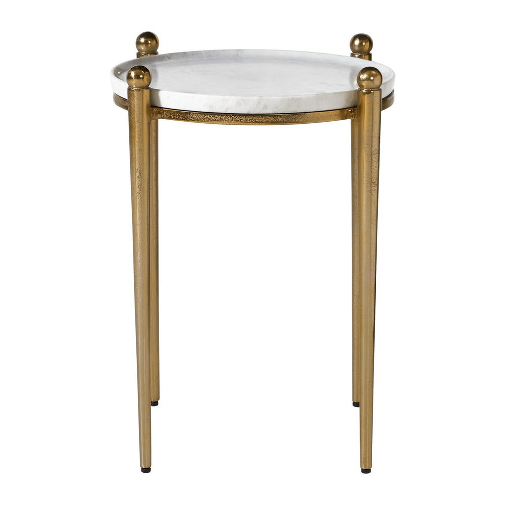 Uttermost Nahunta Antique Brass Accent Table - Image 2